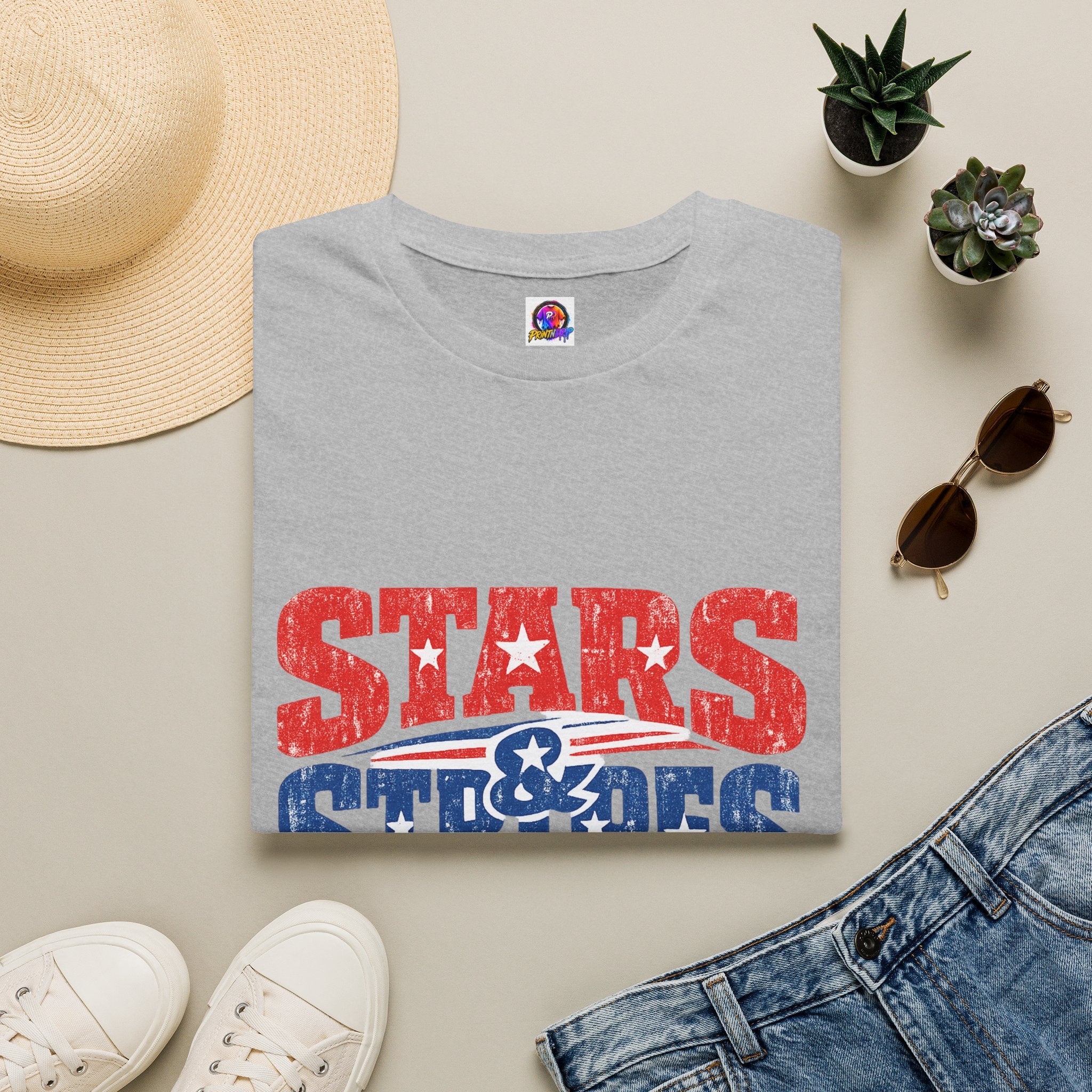USA Stars & Stripes Forever T-Shirt — Patriotic Red White Blue Graphic Tee