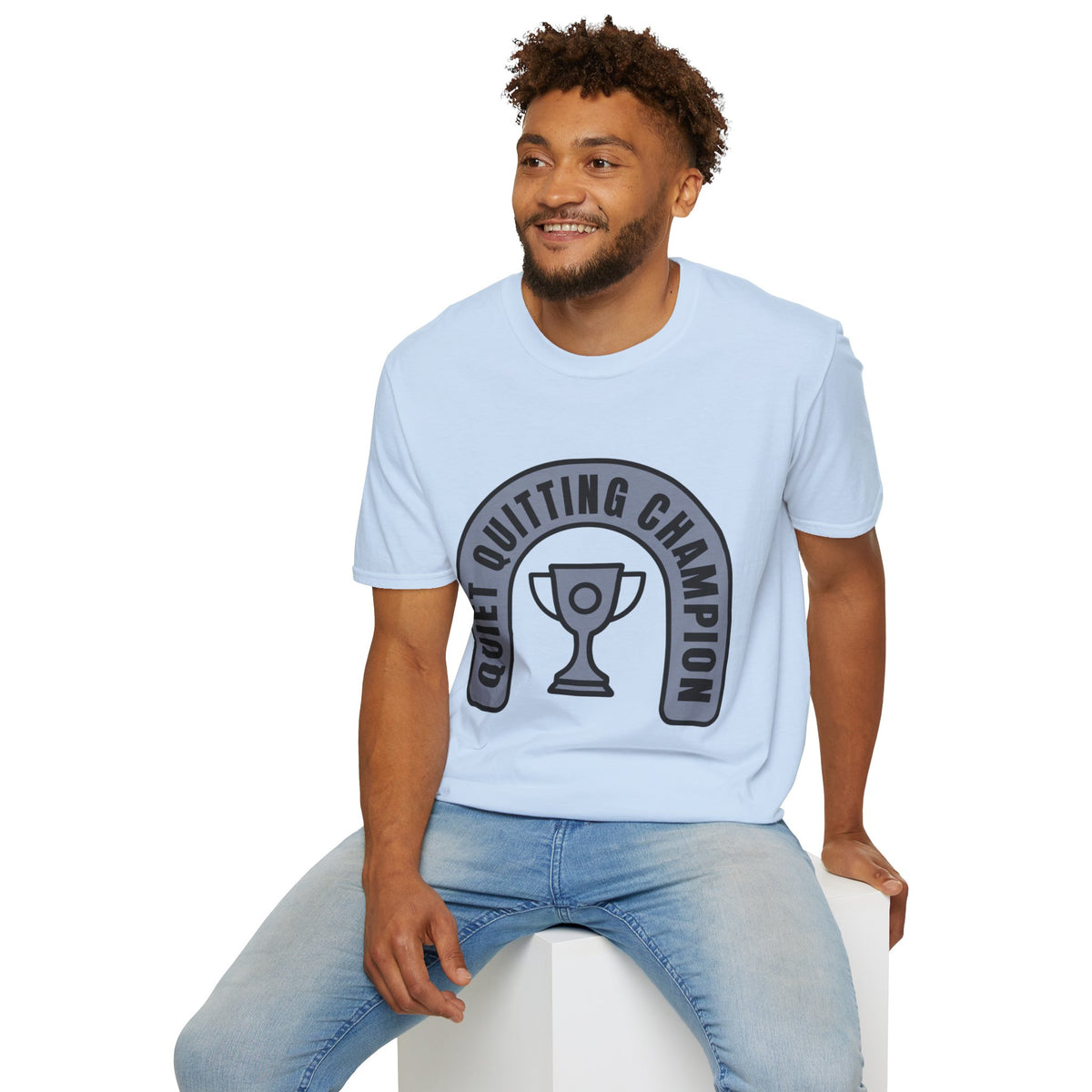 Quiet Quitting Champion T-Shirt — Funny Workplace Trophy Tee - Trending Now - August 2026
