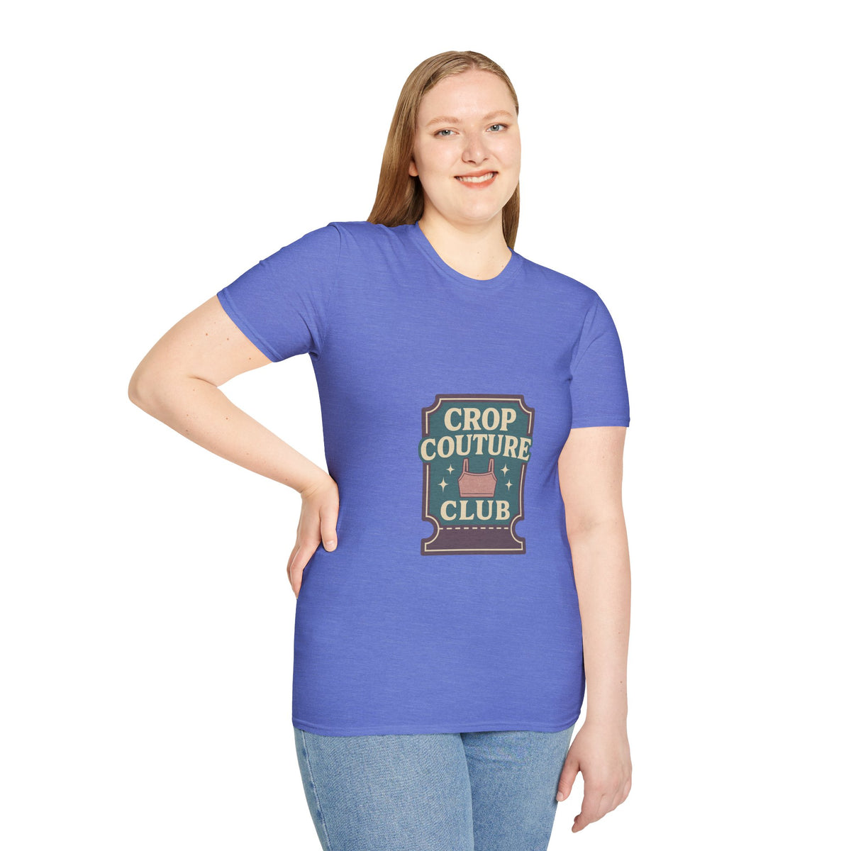 Crop Couture Club Retro Fashion Graphic Tee - Trending Now - October 2026
