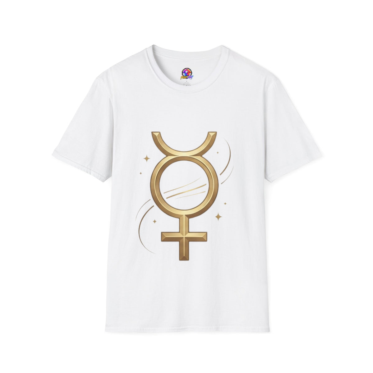 Virgo Zodiac  Mercury Astrology T-Shirt — Gold  Symbol Zodiac Tee