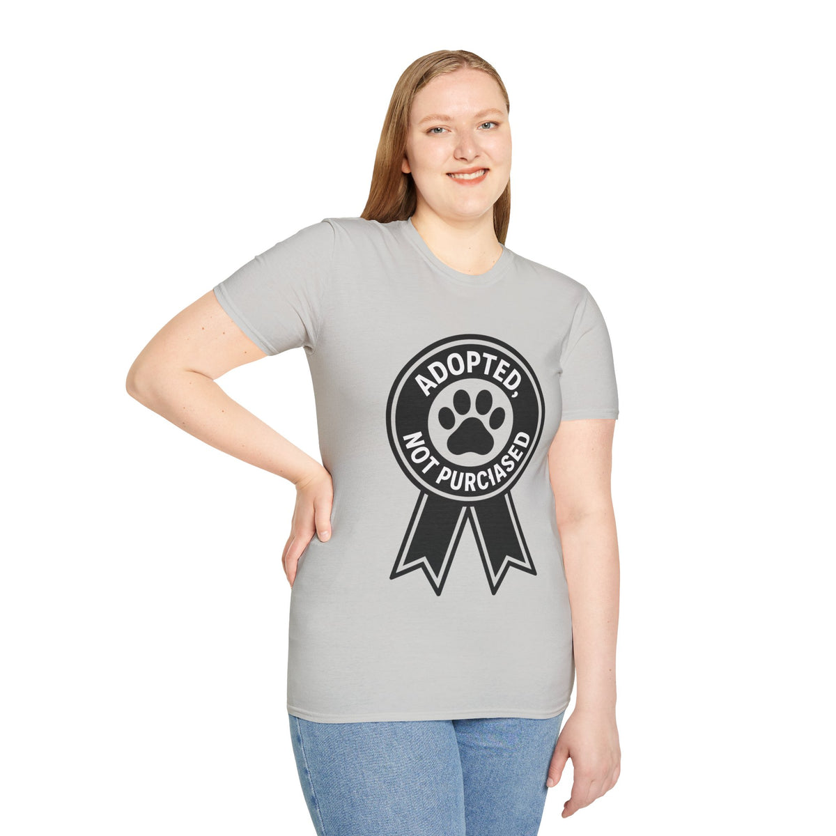 Adopted Not Purchased Graphic T-Shirt — Rescue Pet Awareness Tee - Trending Now - August 2026