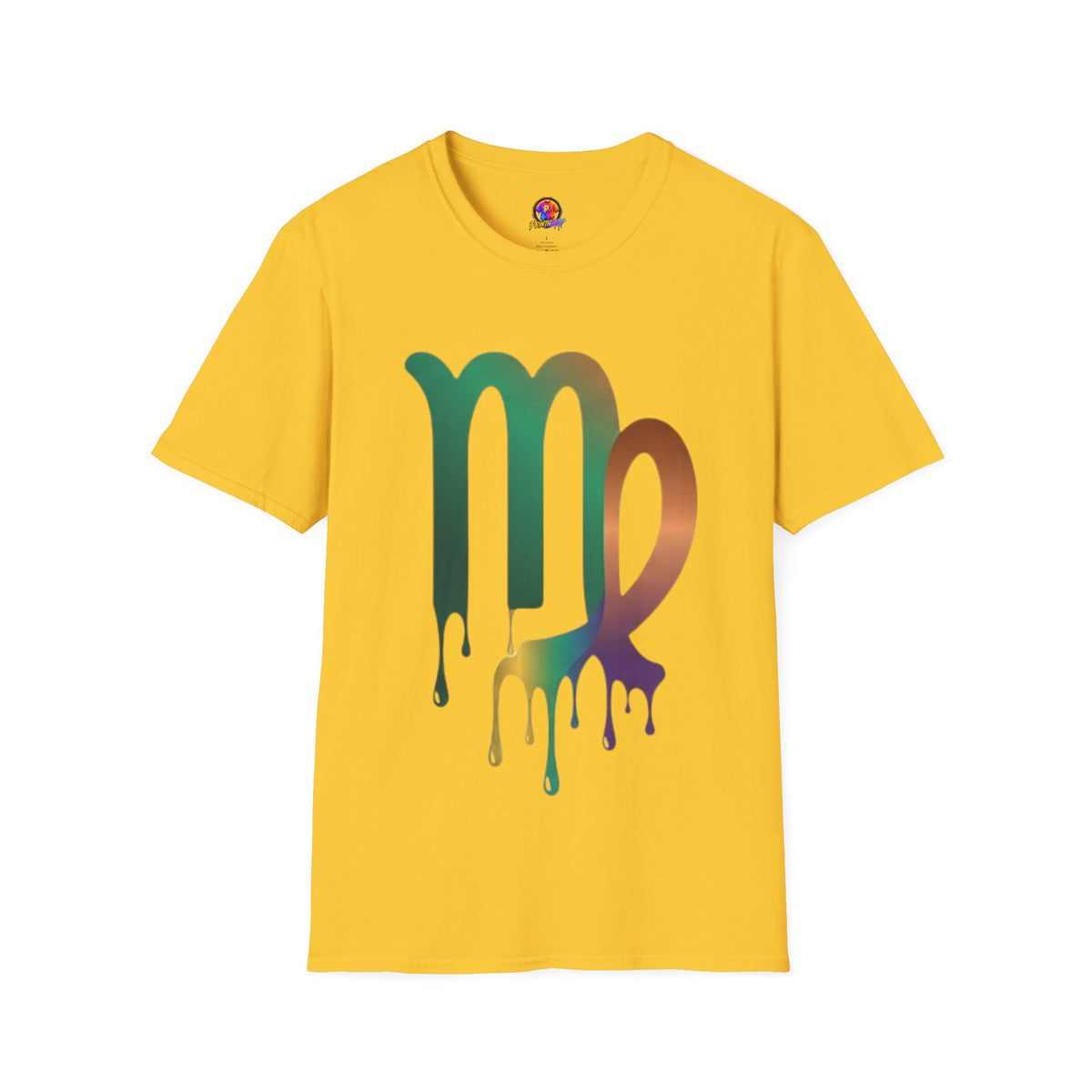 Virgo Zodiac Drip T-Shirt — Colorful Virgo Sign Astrology Tee