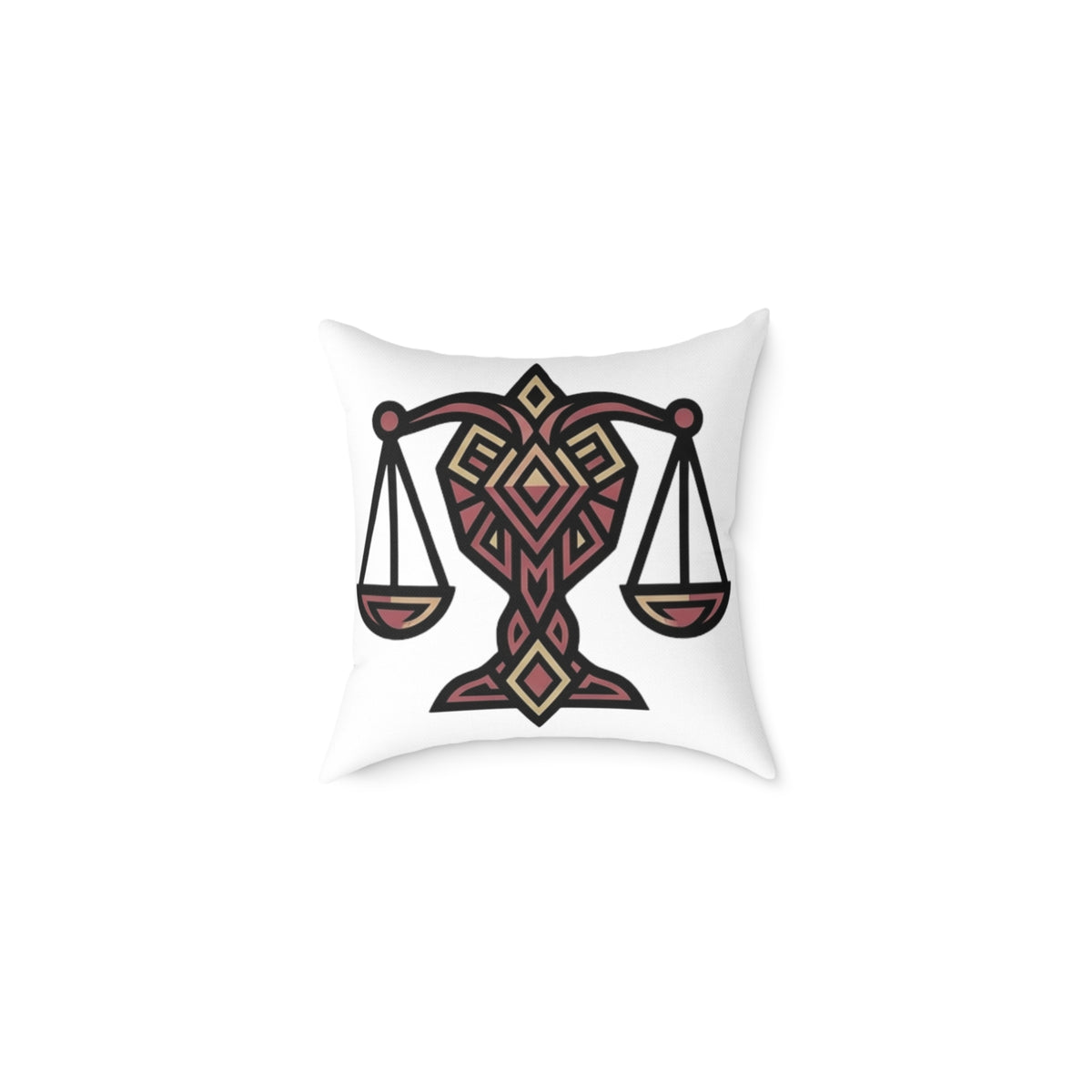 Libra Zodiac Balance Pillow Square Poly Canvas Pillow