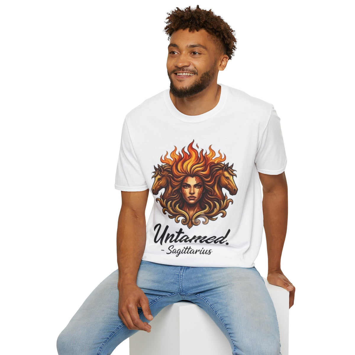 Sagittarius 'Untamed' Zodiac T-Shirt — Fiery Archer Astrology Tee
