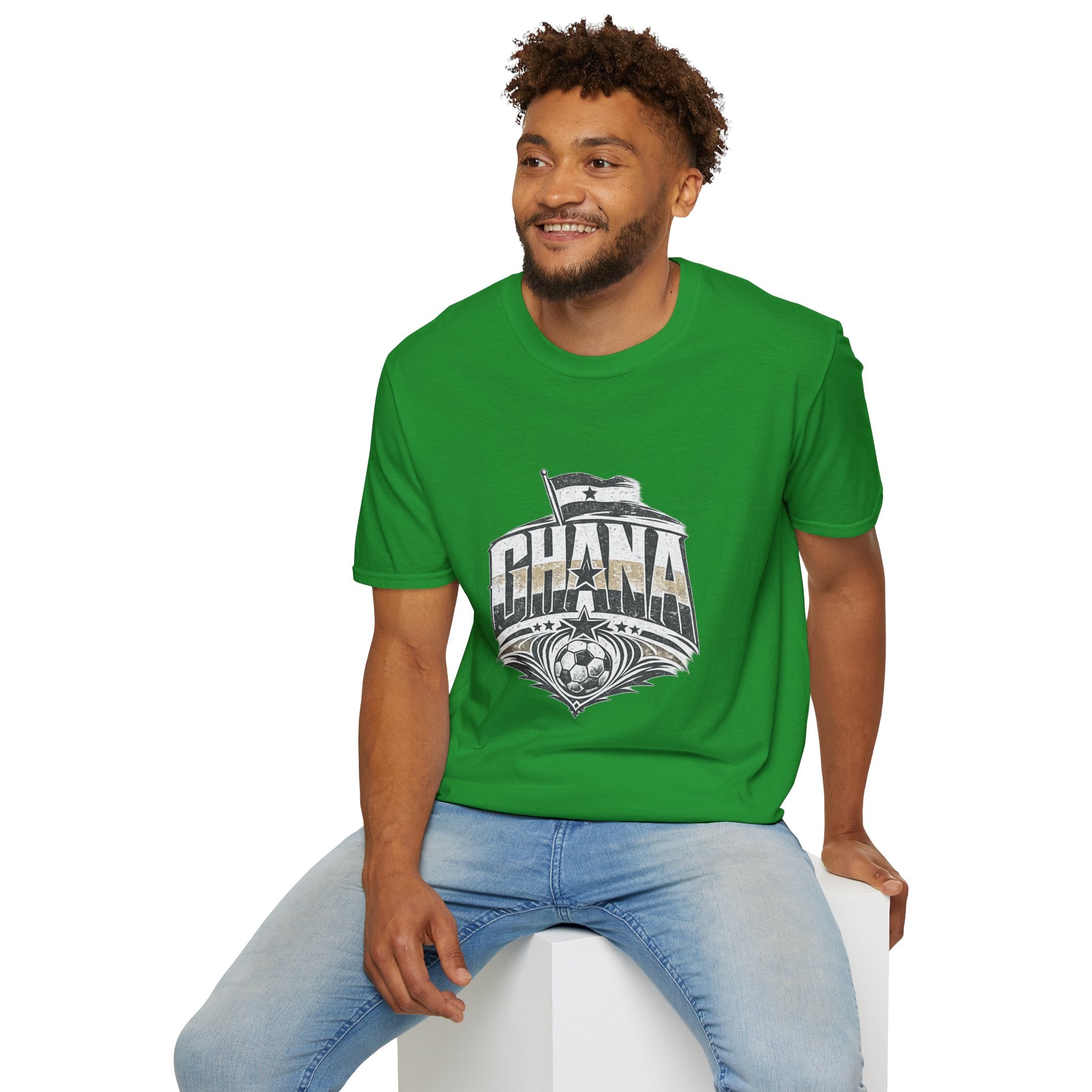 Ghana Vintage Flag T-Shirt — Retro Ghana Pride Graphic Tee
