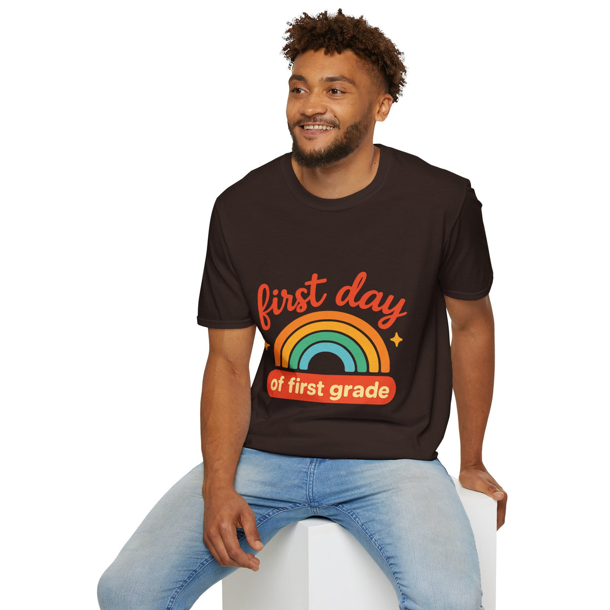 First Day T-Shirt — "First Day of First Grade" Rainbow Back-to-School Tee - Trending Now - August 2026