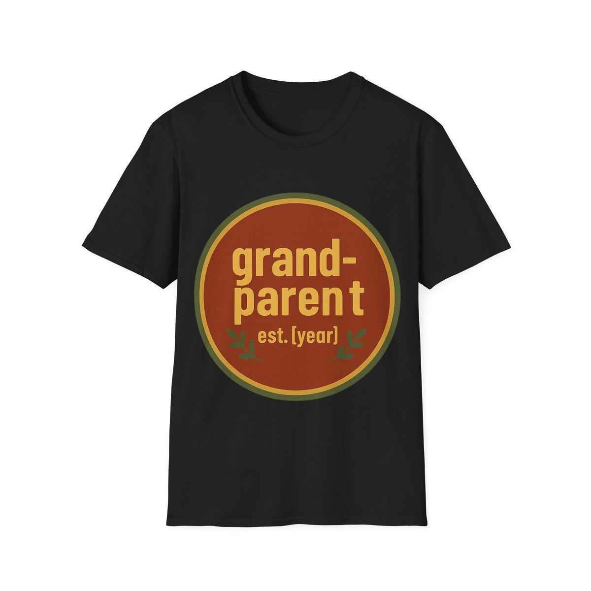 Grandparent Retro Badge Custom Name Tee - Cute Family Heritage Announcement T-Shirt - Trending Now - September 2026