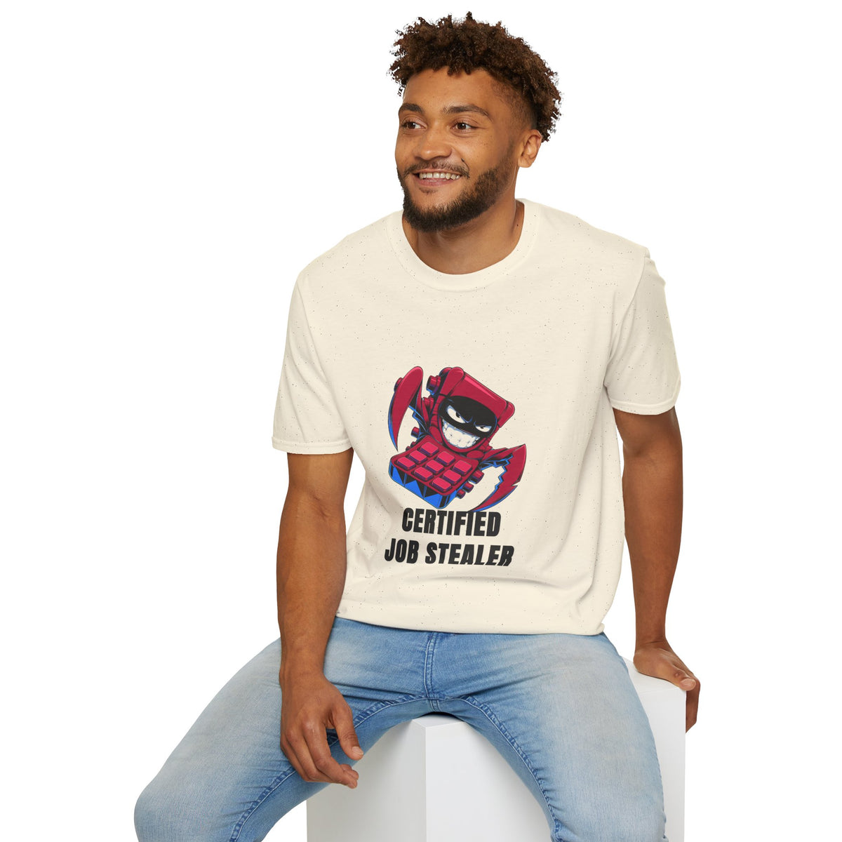 Certified Job Stealer T-Shirt — Funny Cartoon Ninja Heist Tee - Trending Now - August 2026