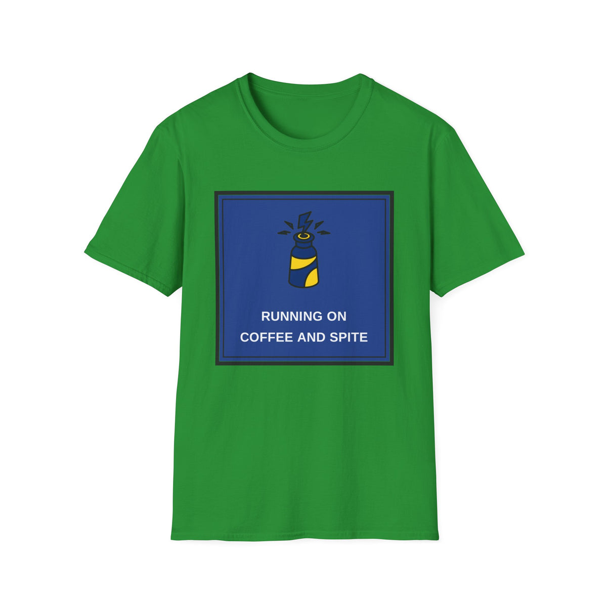 T-Shirt — Running on Coffee and Spite Graphic Tee - Trending Now - August 2026