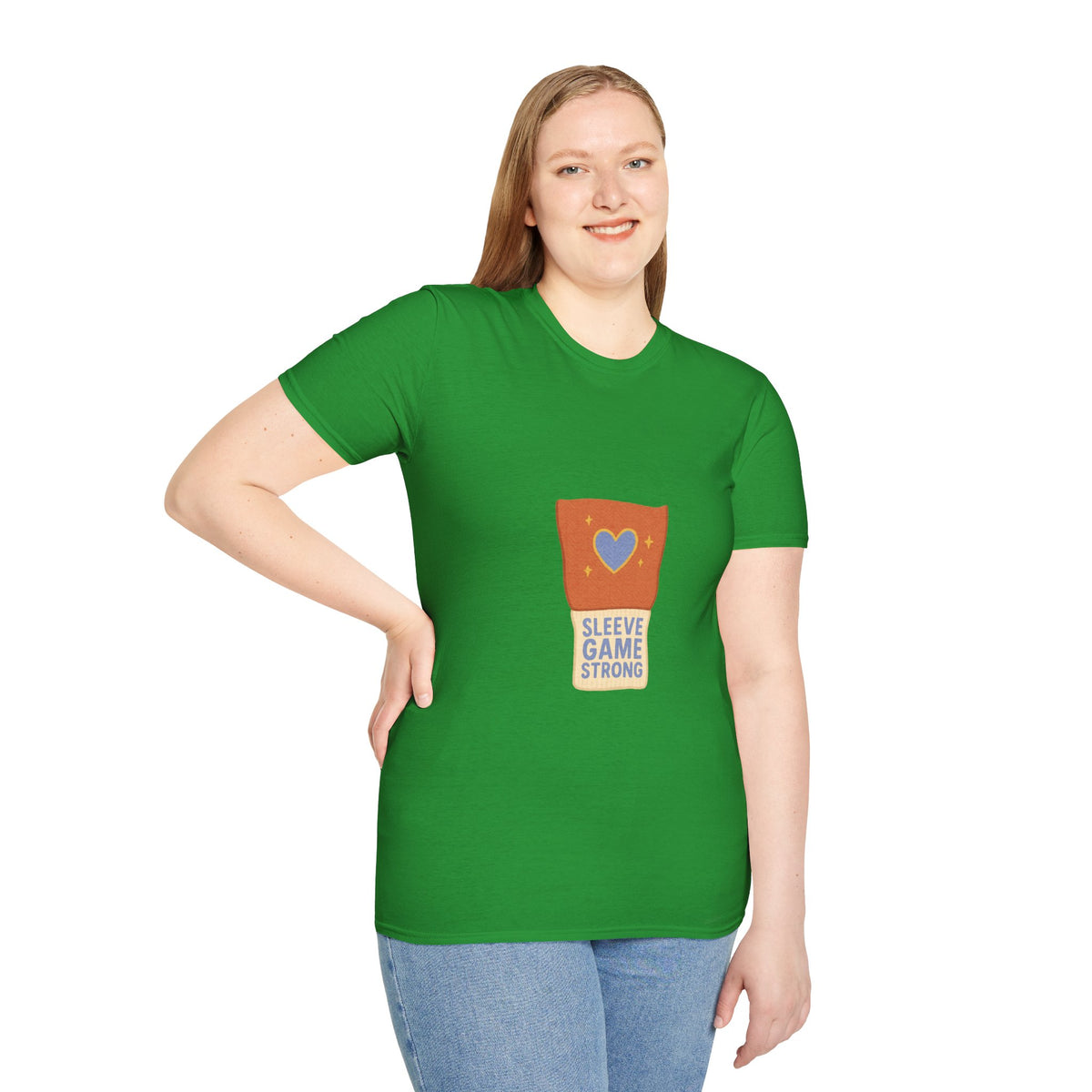 Sleeve Game Strong T-Shirt — Cute Hand-Drawn Sleeve with Heart Graphic - Trending Now - October 2026