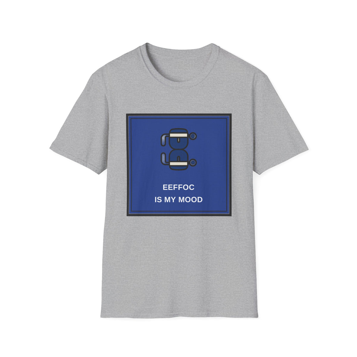 T‑Shirt — 'BeeFoc Is My Mood' Blue Robot Graphic Tee - Trending Now - August 2026