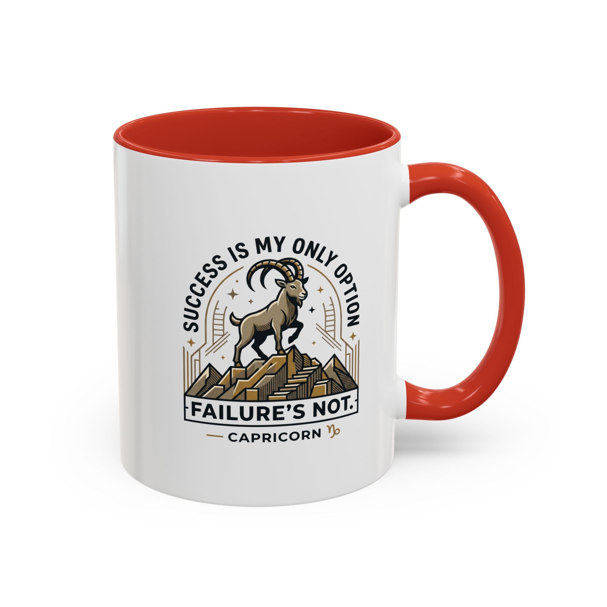 Capricorn Coffee Mug – "Success Is My Only Option, Failure's Not" Zodiac Gift