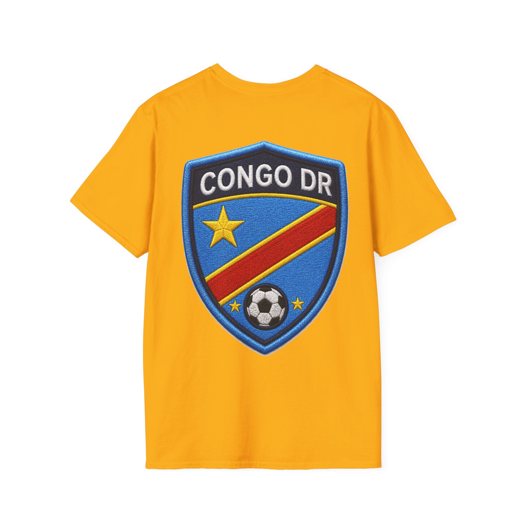 Congo Soccer T-Shirt — Congo Blue Rise Football Fan Tee