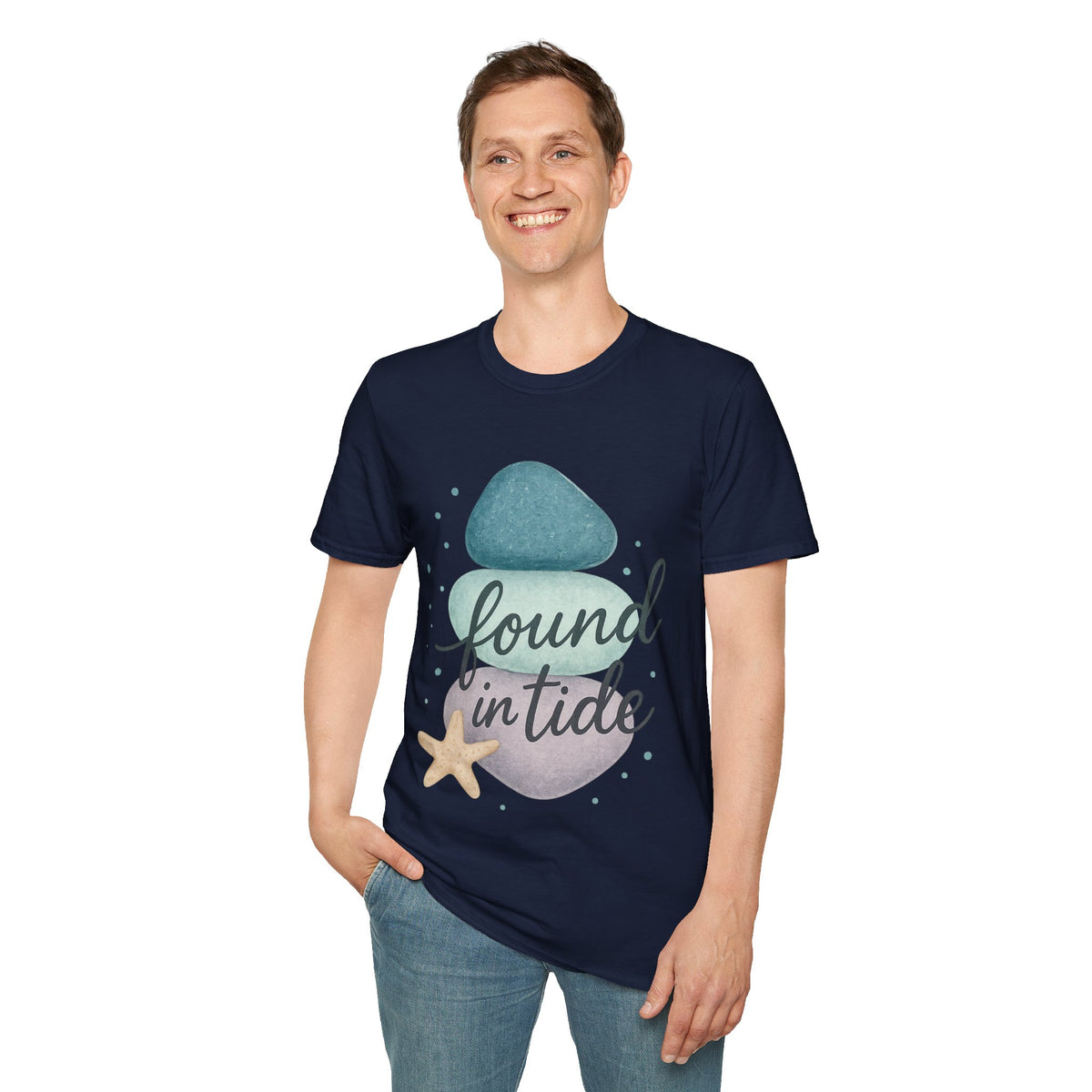 Found My Balance Beach Zen T-Shirt — Stacked Stones & Starfish Relaxation Tee - Trending Now - September 2026
