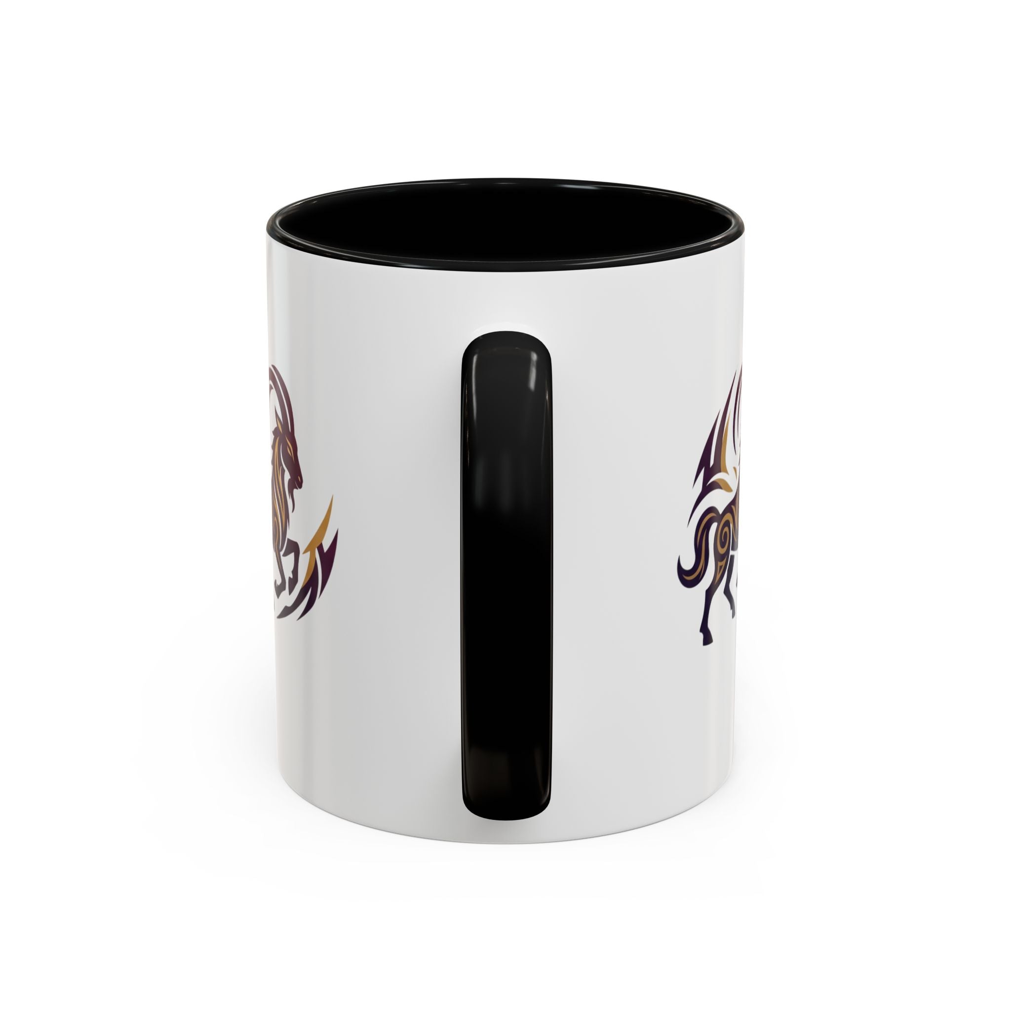 Capricorn Tribal Goat Accent Coffee Mug — Zodiac Horoscope Gift