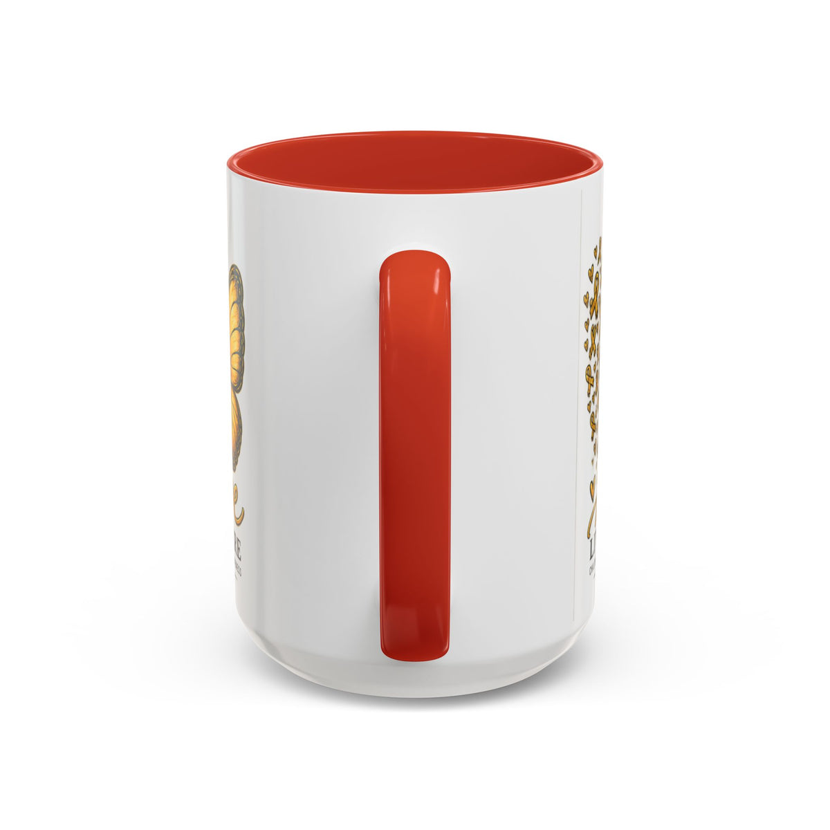 Hope Lives Here Childhood Cancer Awareness Accent Coffee Mug