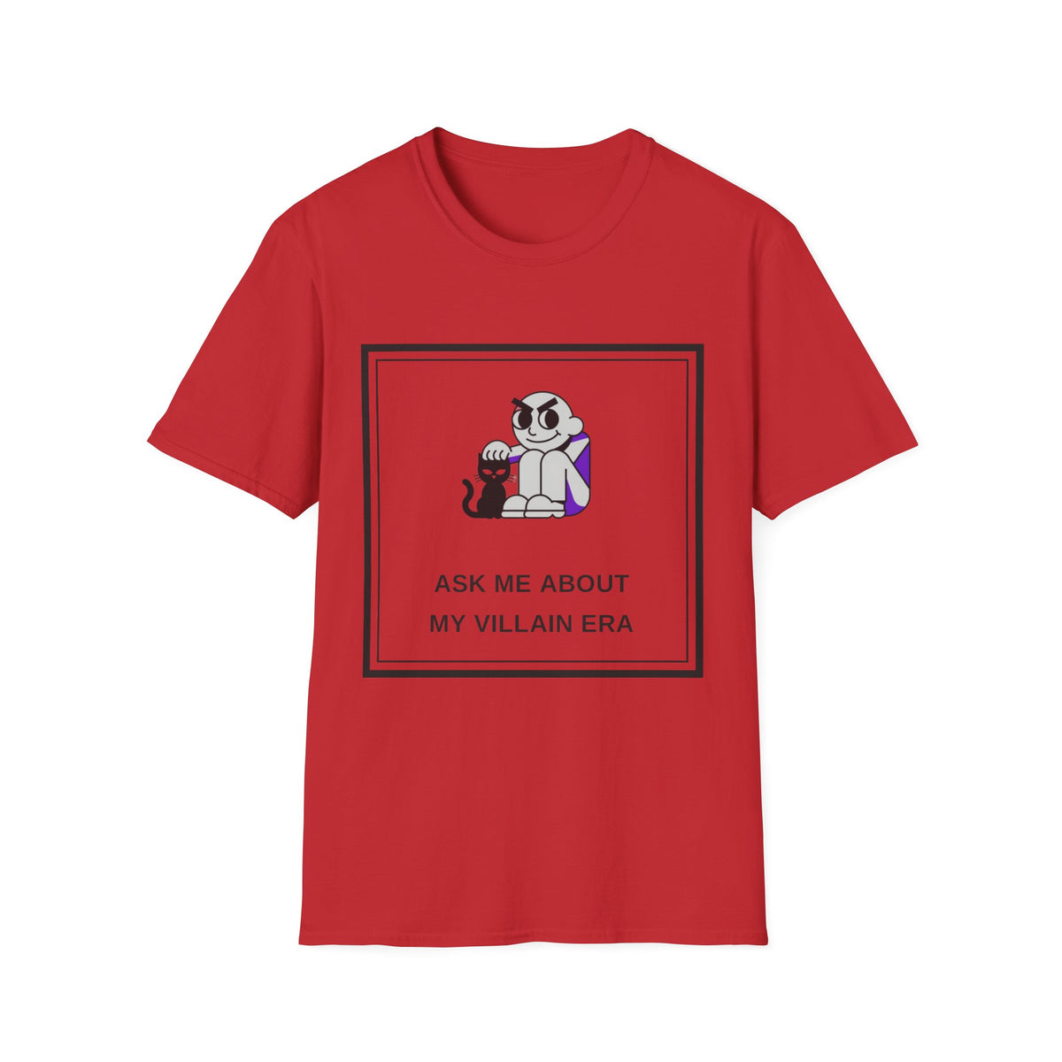 T-Shirt — "Ask Me About My Villain Era" Graphic Tee (Cute Villain Skull Design) - Trending Now - August 2026