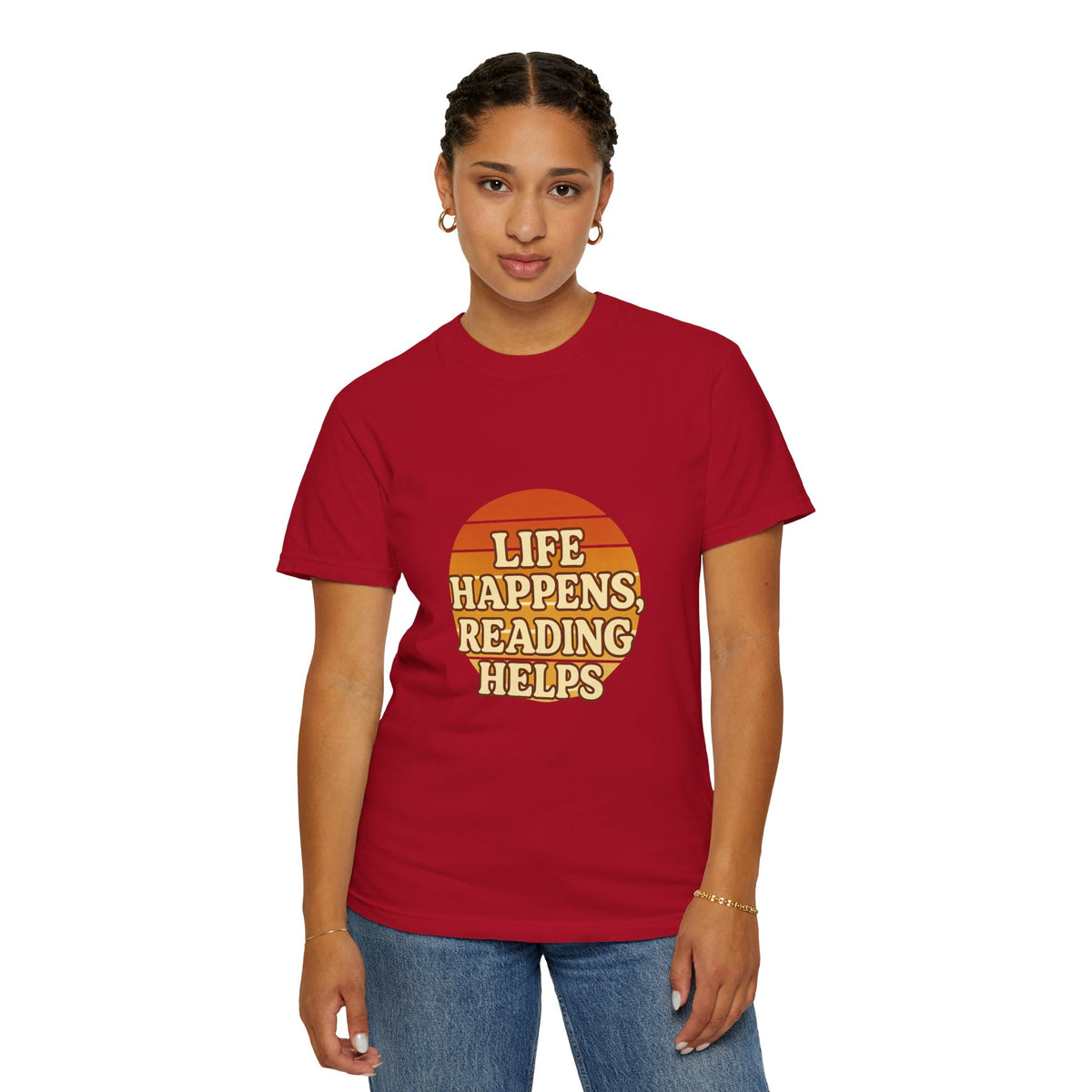 Reading Helps T-Shirt — "Life Happens, Reading Helps" Retro Book Tee - Trending Now - October 2026