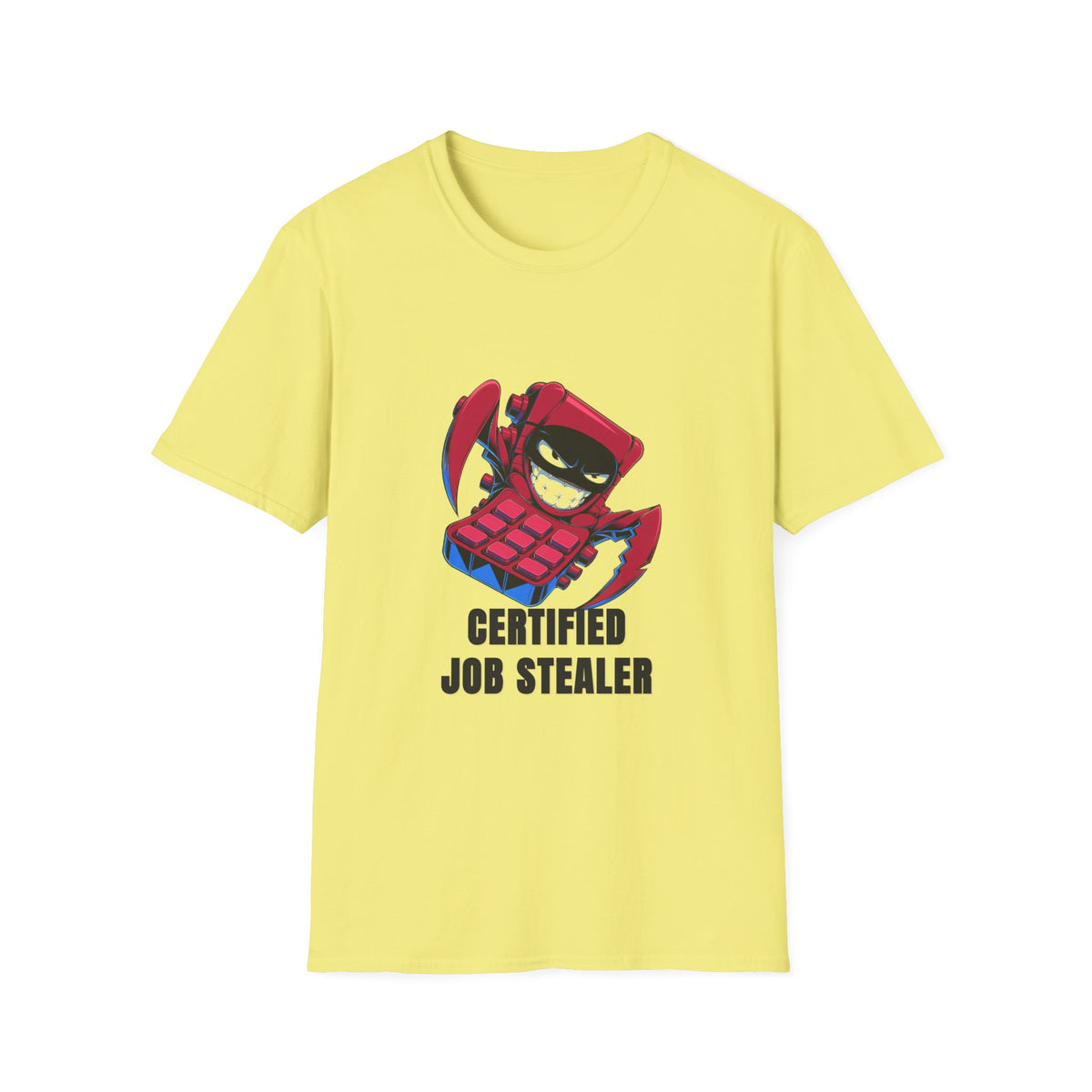 Certified Job Stealer T-Shirt — Funny Cartoon Ninja Heist Tee - Trending Now - August 2026