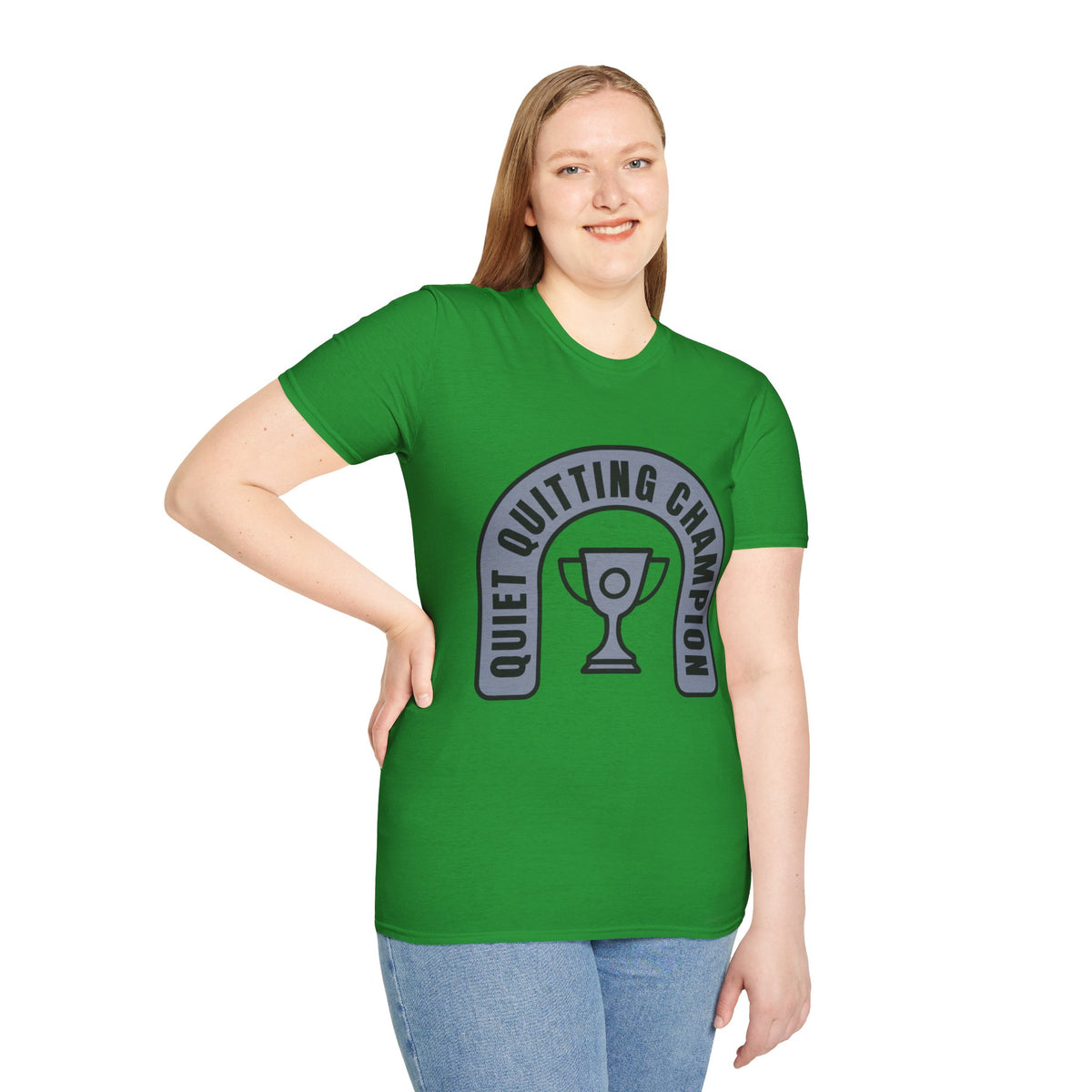 Quiet Quitting Champion T-Shirt — Funny Workplace Trophy Tee - Trending Now - August 2026