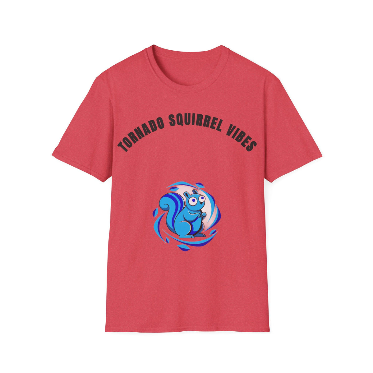 T-Shirt — "Tornado Squirrel Vibes" Graphic Tee | Cute Whimsical Squirrel Swirl Design - Trending Now - September 2026
