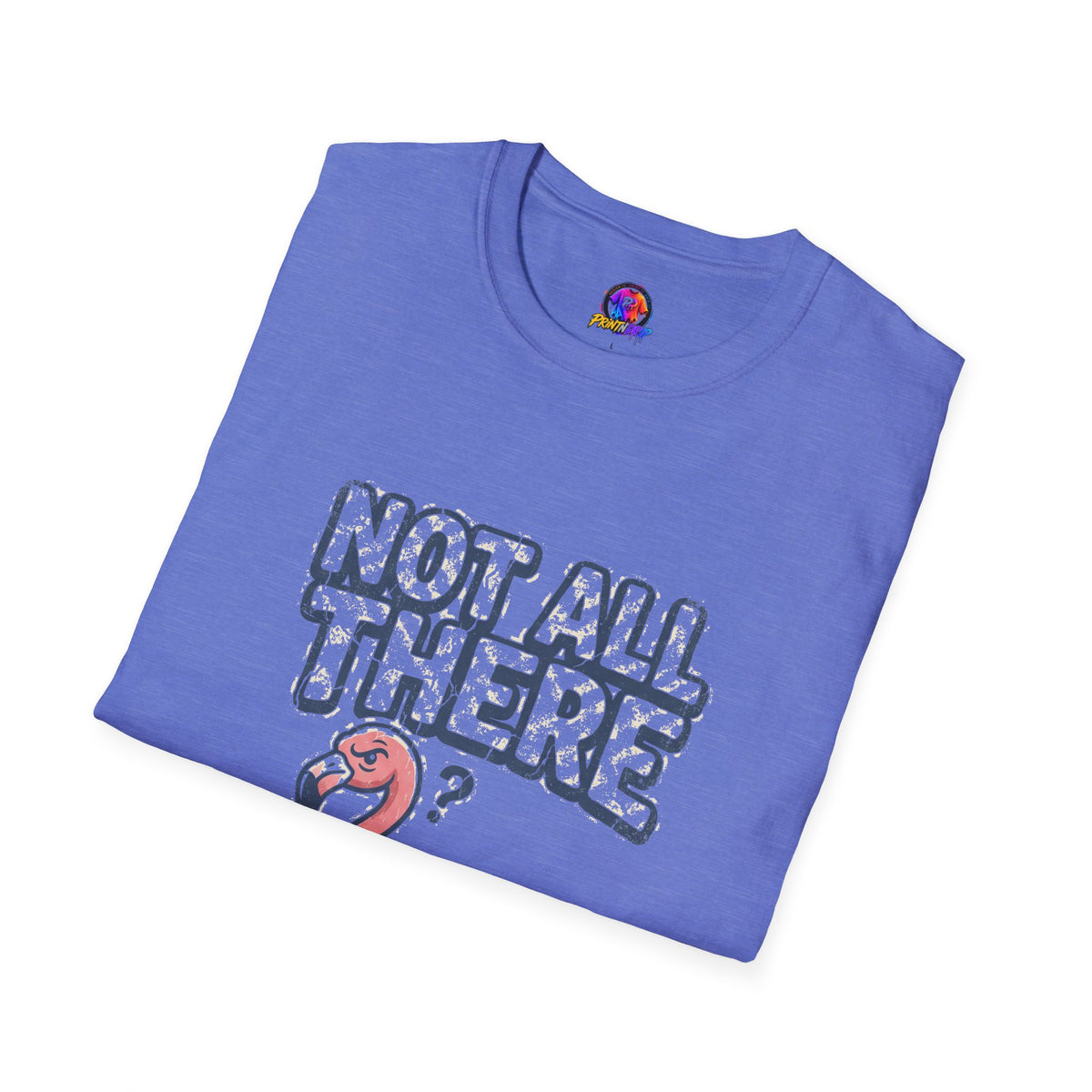 Funny And Witty Not All There Flamingo T-Shirt — Funny Quirky Graphic Tee