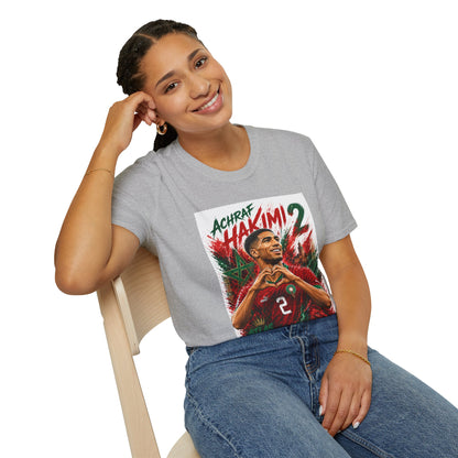 Achraf Hakimi #2 Soccer T-Shirt — Morocco Football Fan Tee