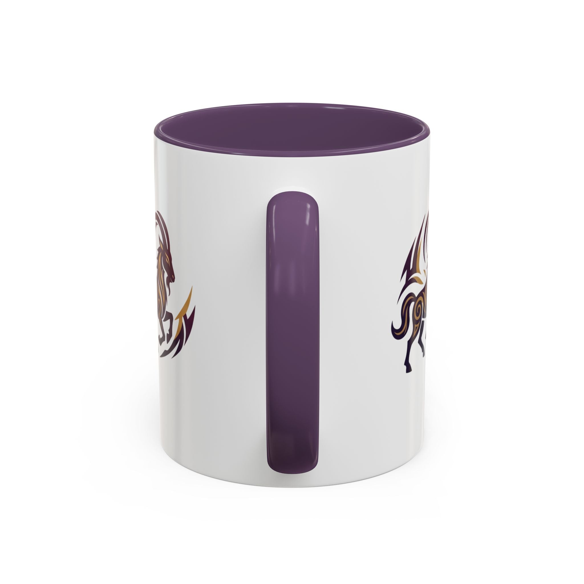 Capricorn Tribal Goat Accent Coffee Mug — Zodiac Horoscope Gift