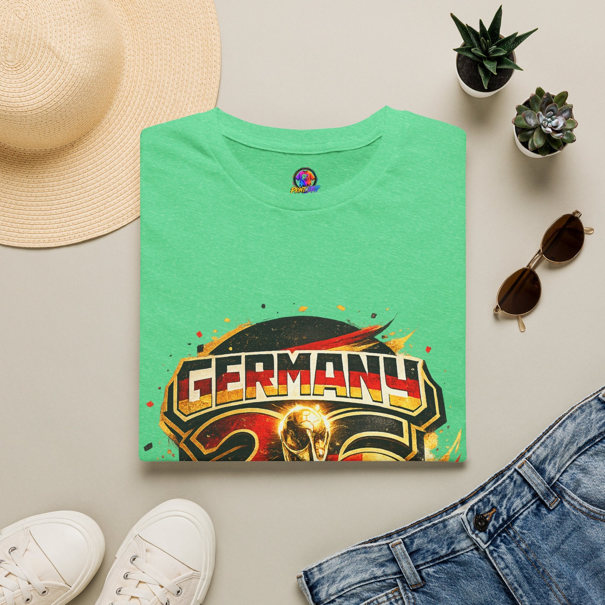 Germany 26 Skull Graphic T‑Shirt — Retro Soccer Fan Tee