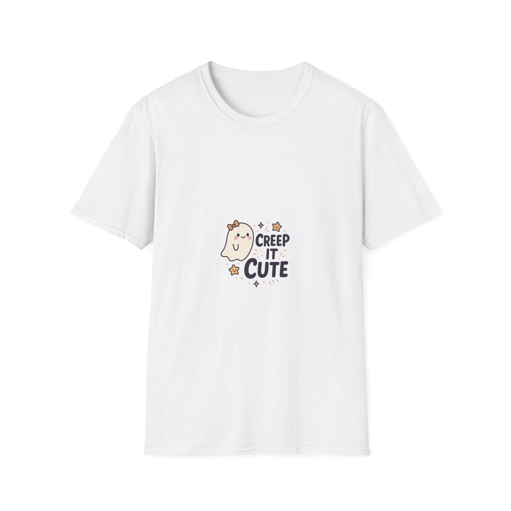 "Creep It Cute" Funny Ghost Tee | Pastel Spooky Season Halloween T-Shirt - Trending Now - September 2026
