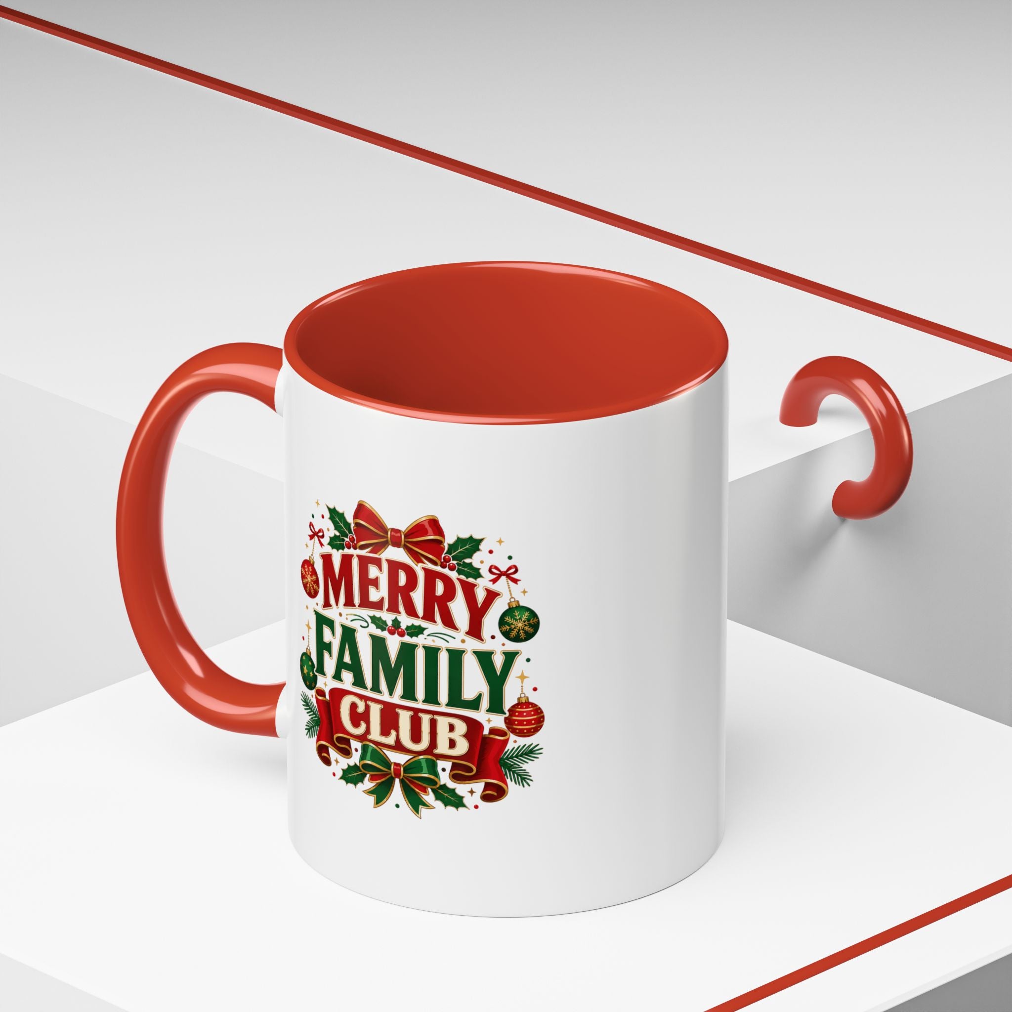 Accent Coffee Mug Merry Family Club