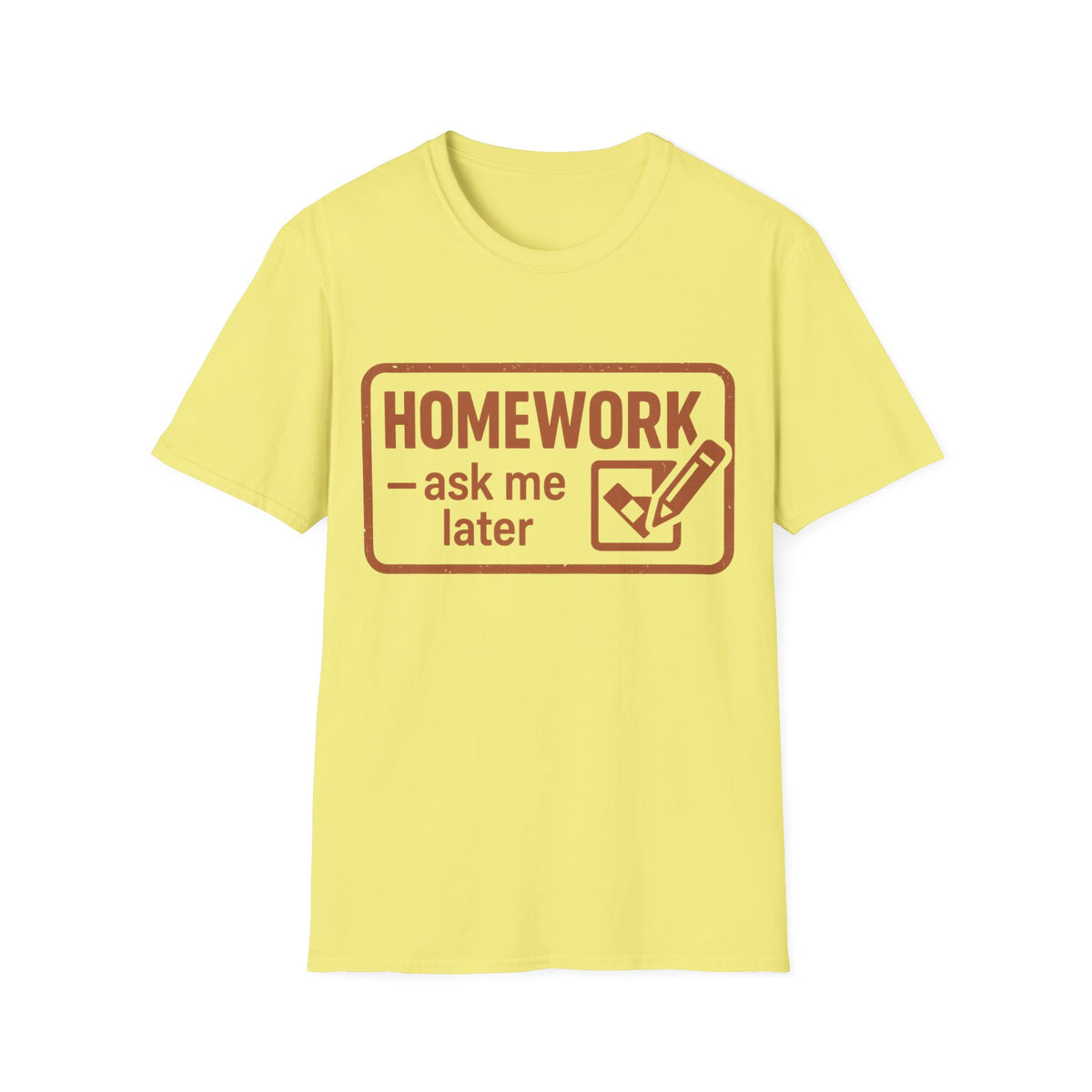 Homework Club T‑Shirt — 'Homework? Done Later' Retro Badge Tee - Trending Now - August 2026