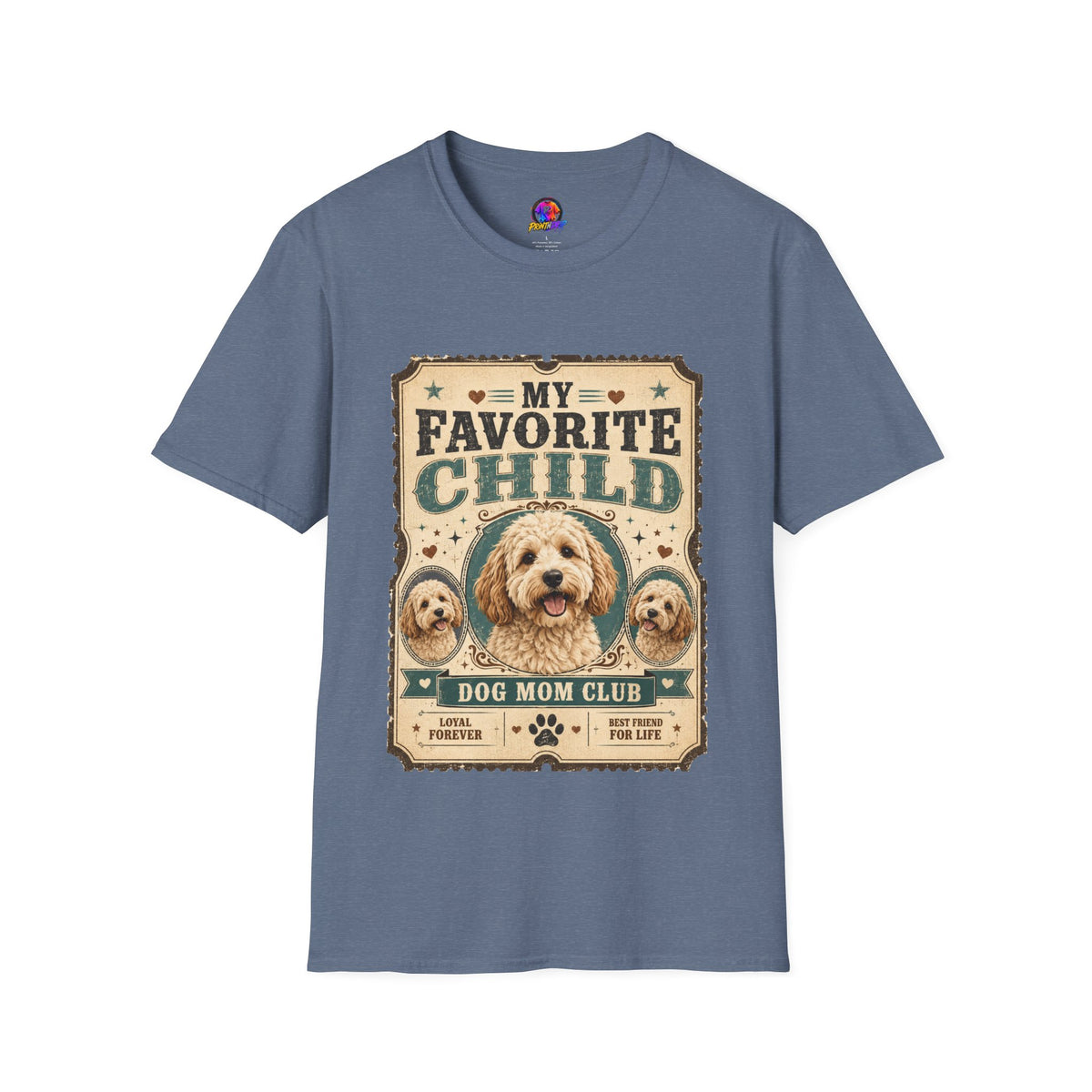 Favorite Child T-Shirt — "My Favorite Child" Dog Mom Club Vintage Tee