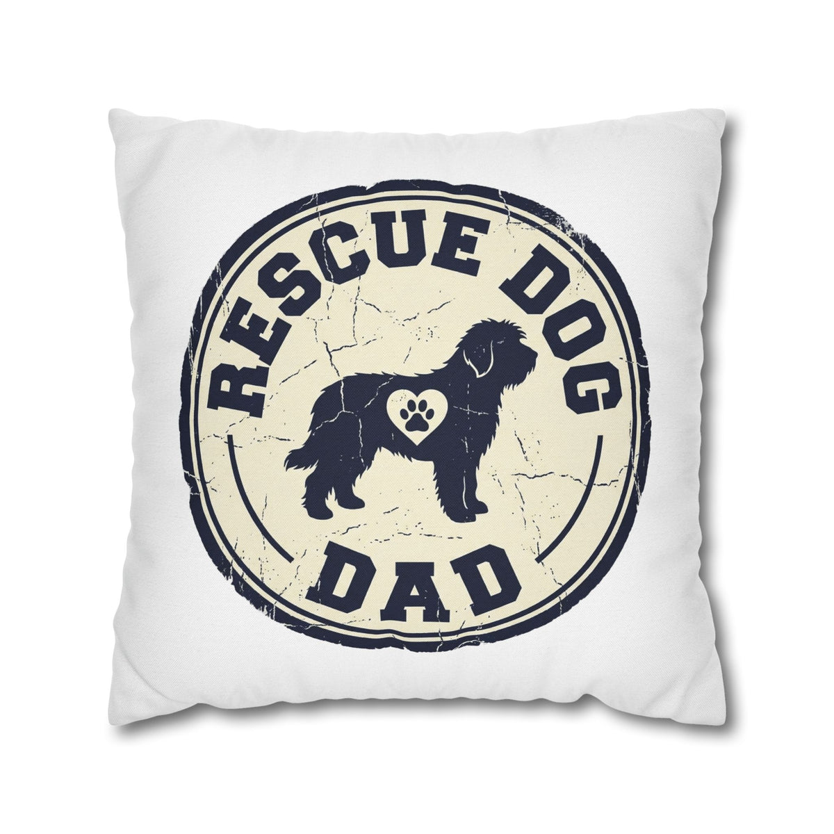 Funny Rescue Dog Dad Pillowcase