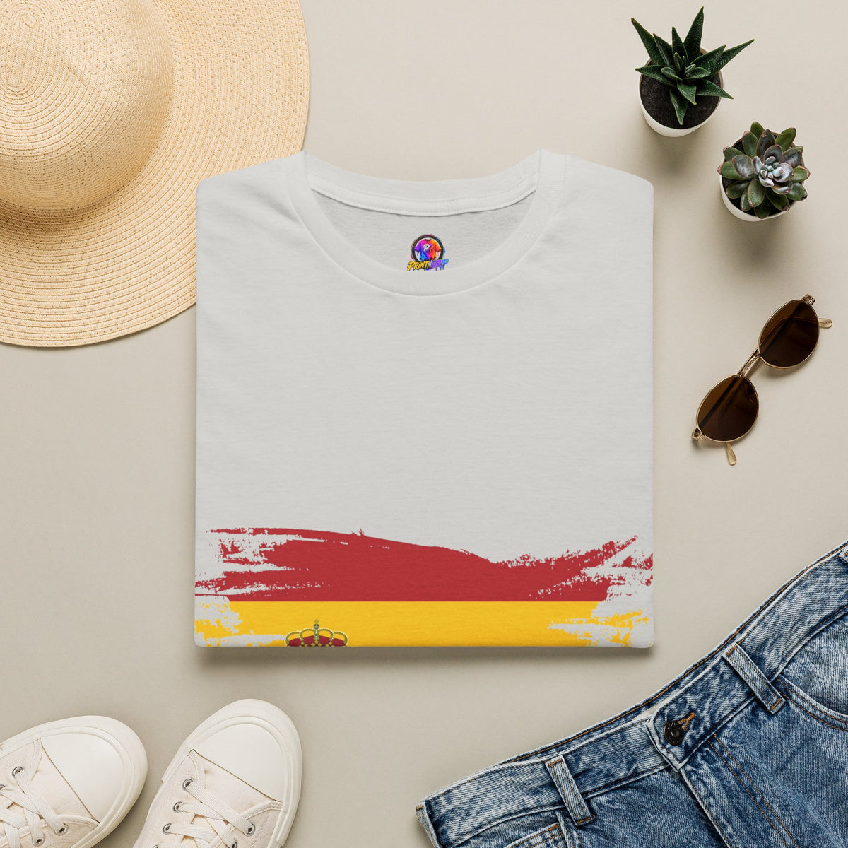 Spain Flag T-Shirt — Distressed Spanish Flag Graphic Tee
