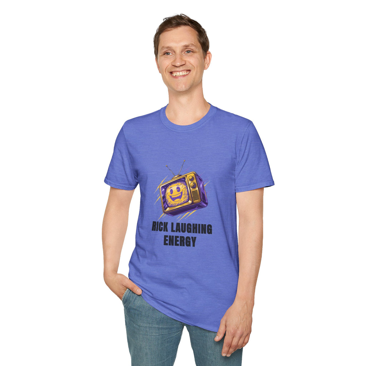 Rick Laughing Energy T-Shirt — Retro TV Graphic Tee - Trending Now - August 2026