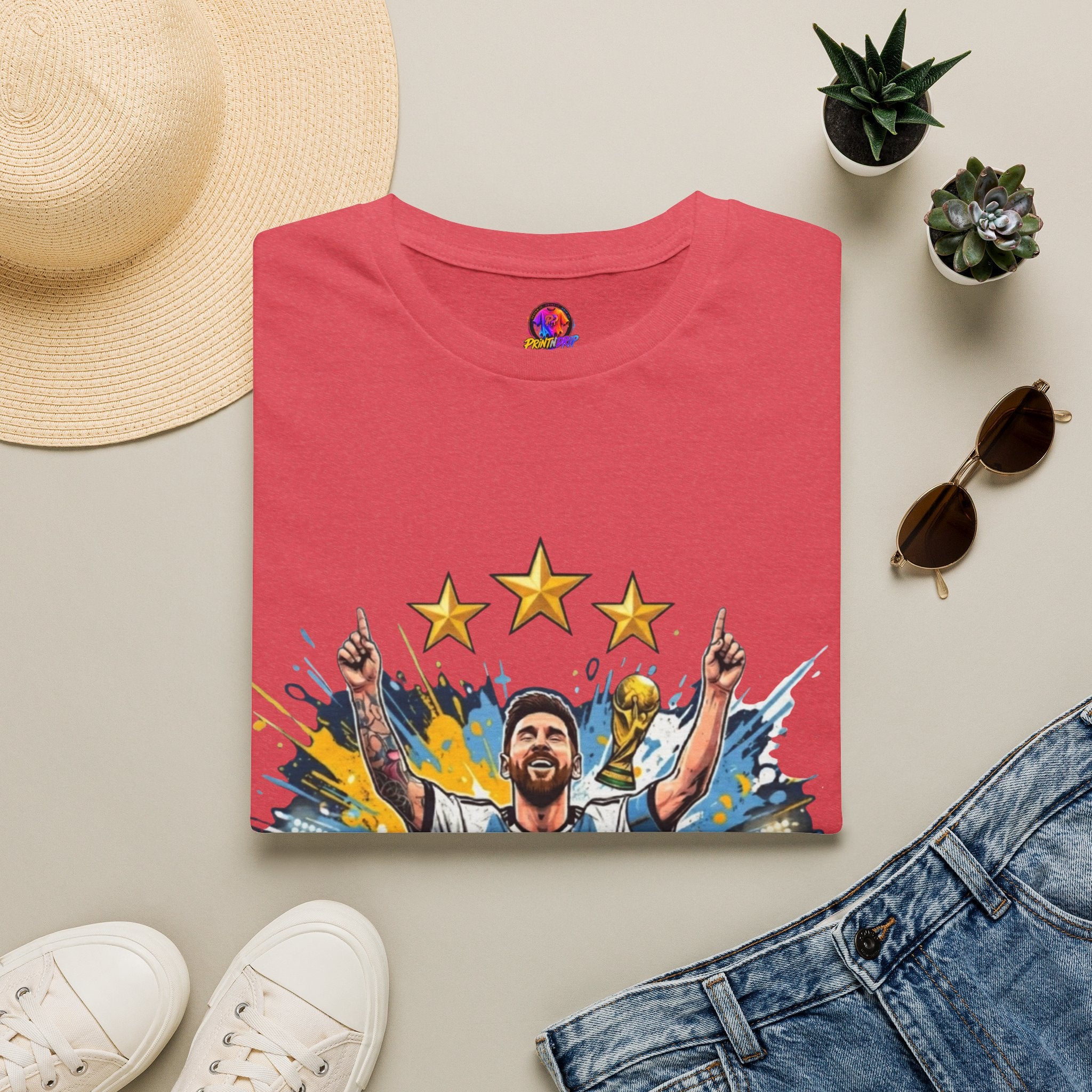Argentina Messi Soccer T‑Shirt — World Cup Champion Fan Tee