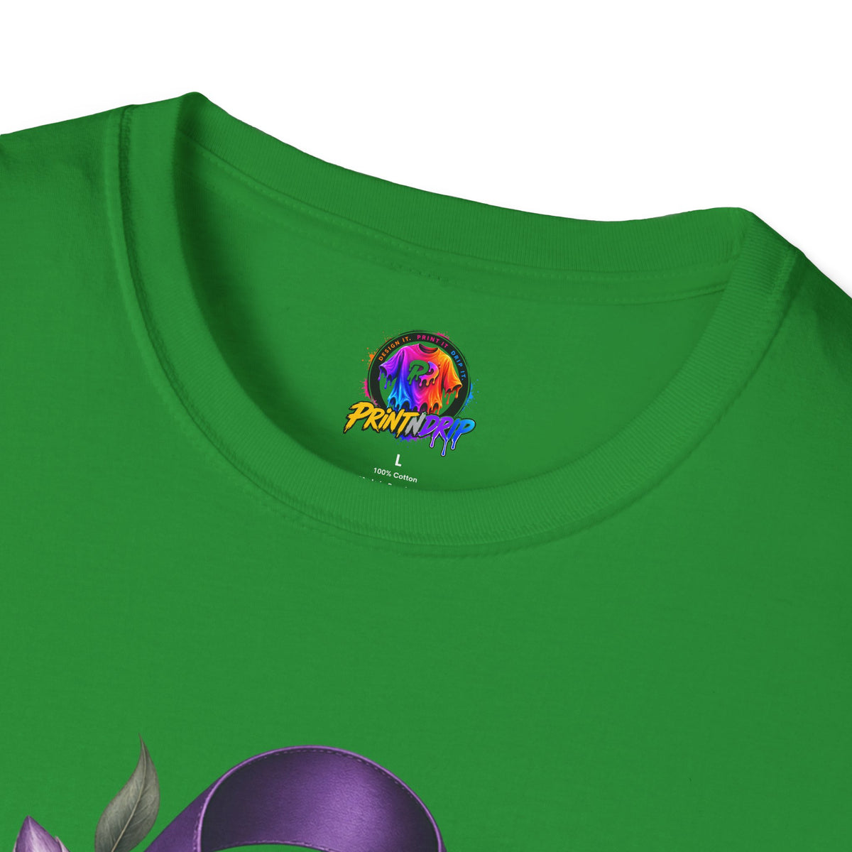 Healing Is Power Purple Ribbon Awareness Domestic Violence  T-Shirt