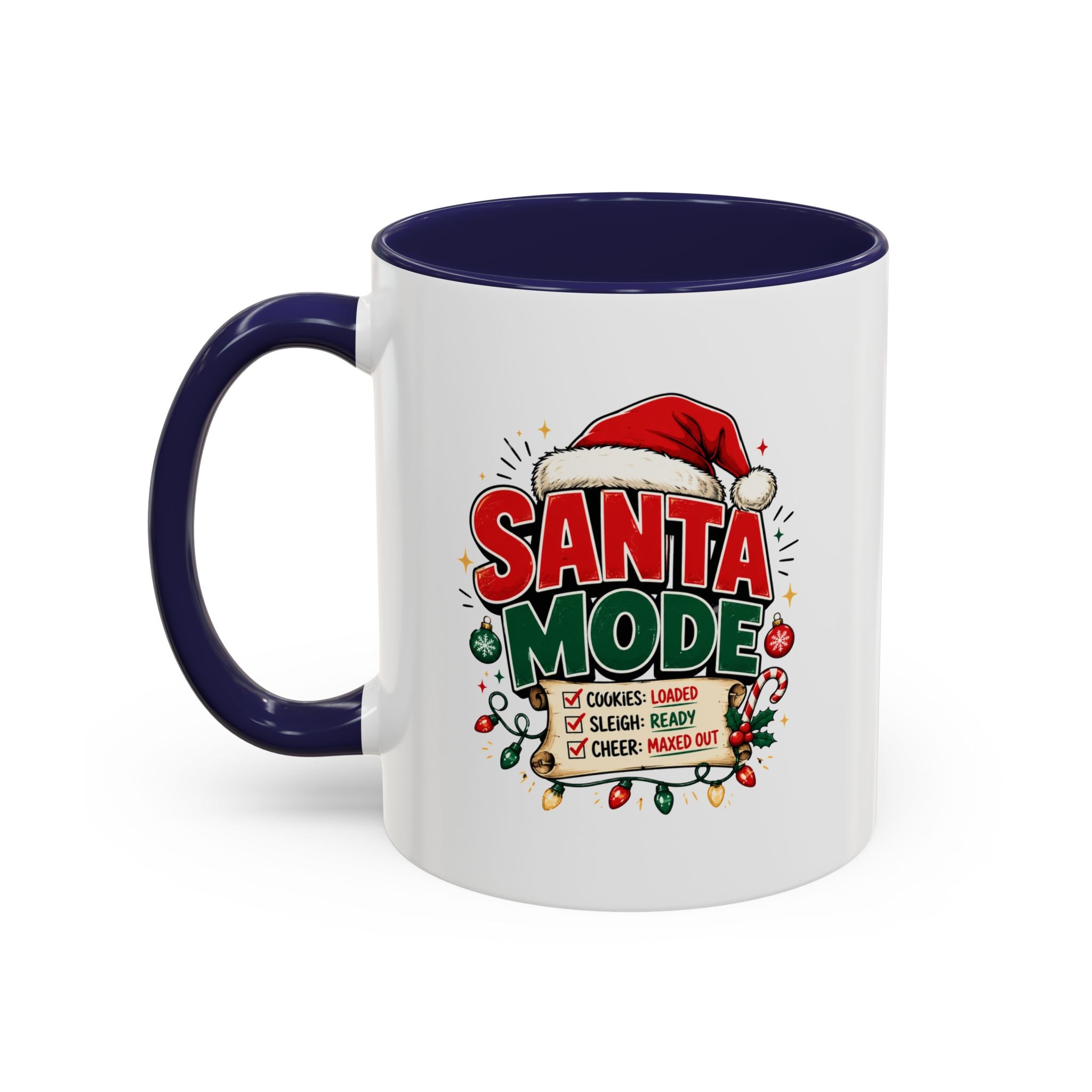 Santa Mode Coffee Mug — Christmas Holiday Accent Mug