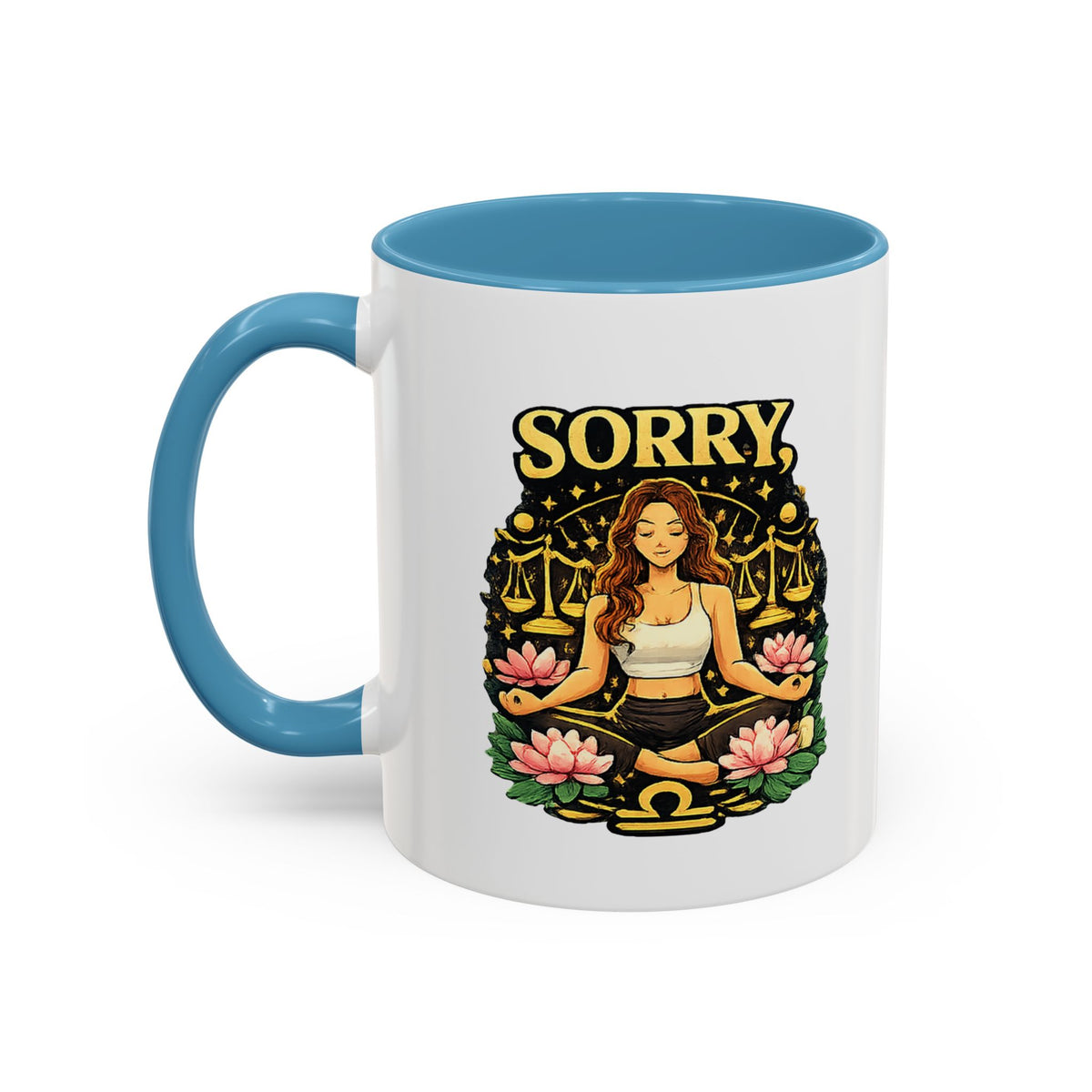 Libra Zodiac Accent Coffee Mug