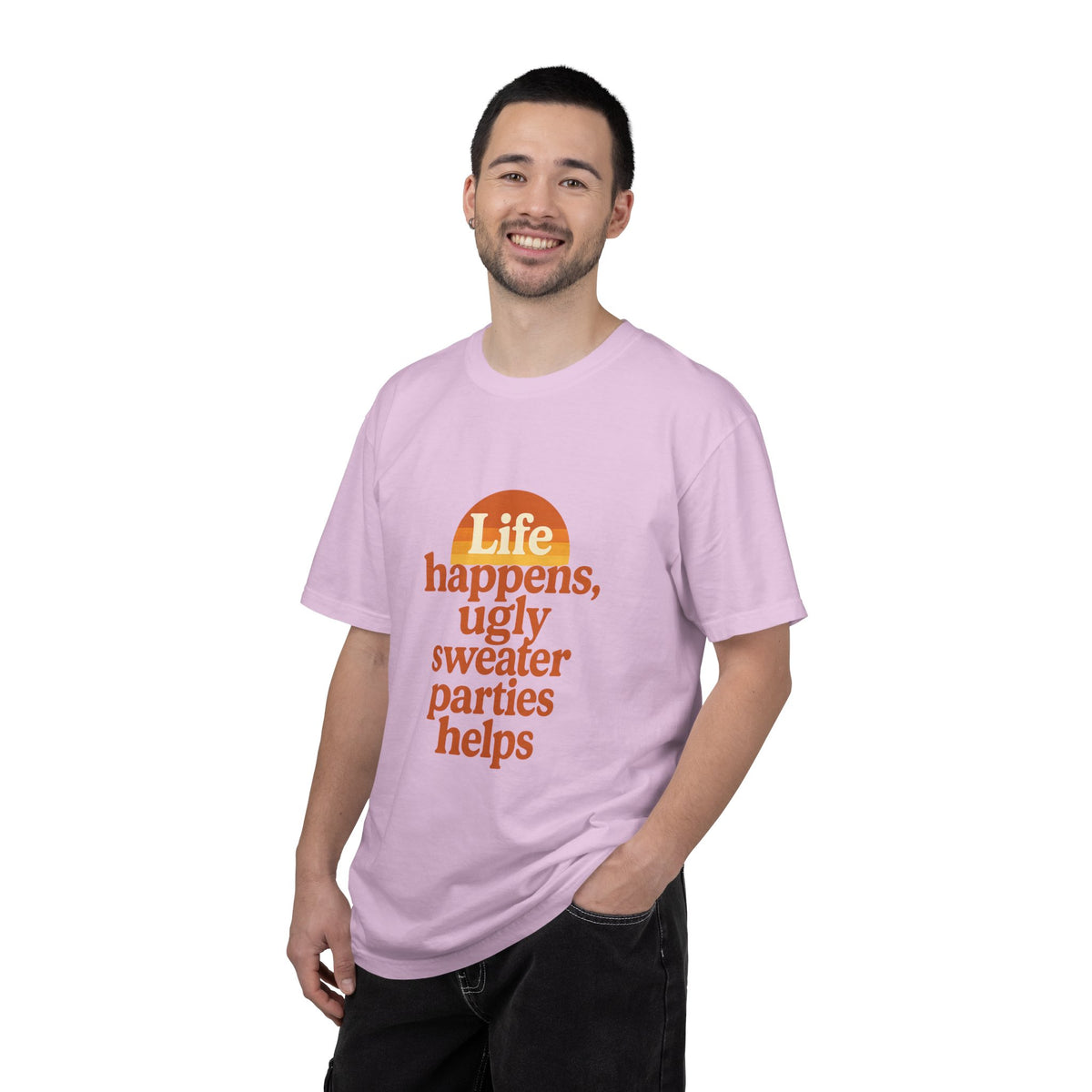 Life Happens Ugly Sweater Parties Helps T-Shirt - Trending Now - October 2026
