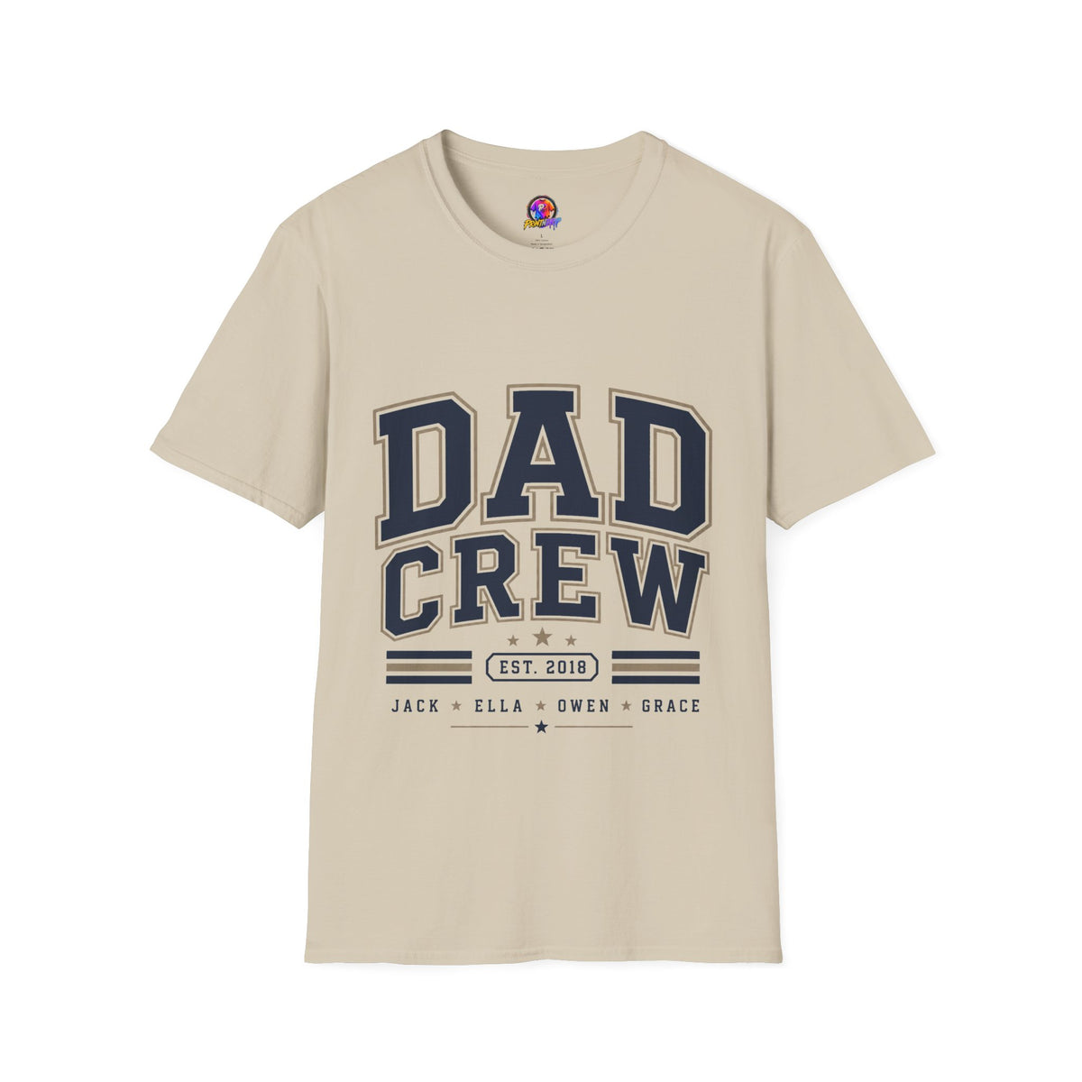 Dad Crew T-Shirt — Vintage Collegiate "DAD CREW" Father's Day Tee