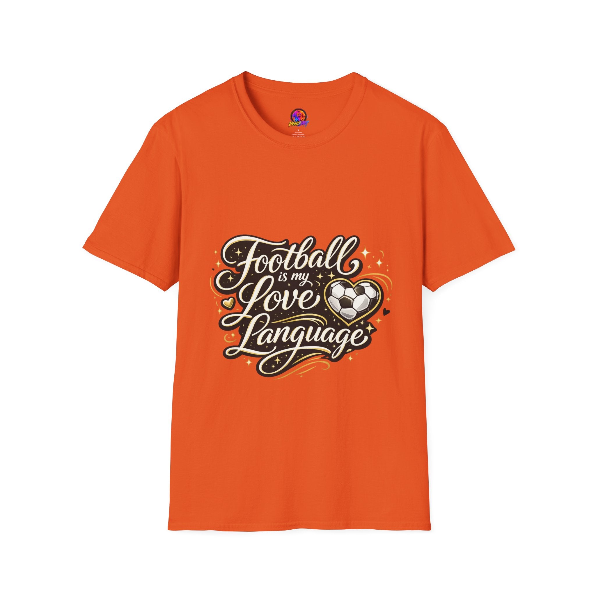 Women's/Unisex Soccer Fan Shirt Football Is My Love Language Tee —