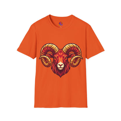 Ram Skull T-Shirt — Bold Goat Horn Graphic Tee (Aries/Zodiac)