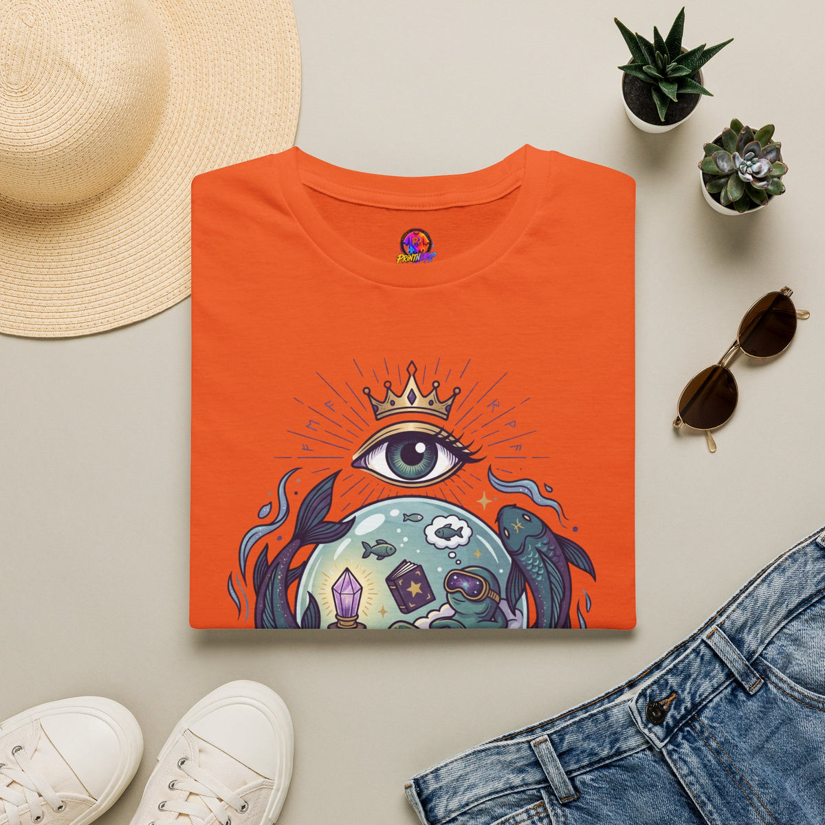 Pisces Dreamworld T-Shirt — "Living in My Own Dreamworld" Mystic Zodiac Tee