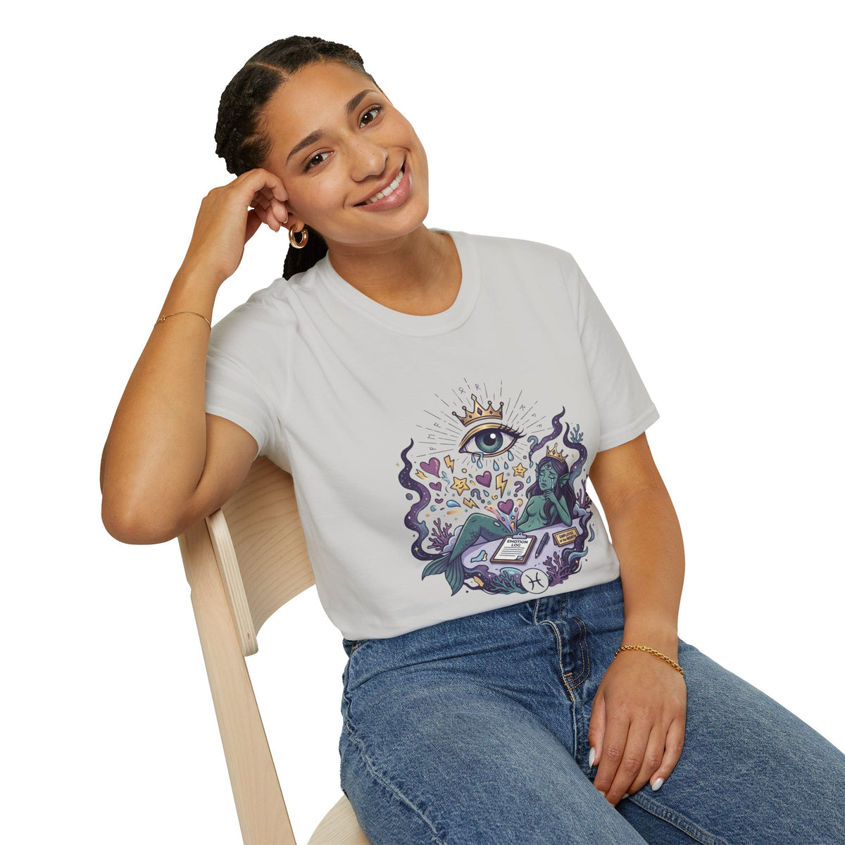 Mystic Eye Graphic T‑Shirt — 'Professional Over‑Feeler' Surreal Tee