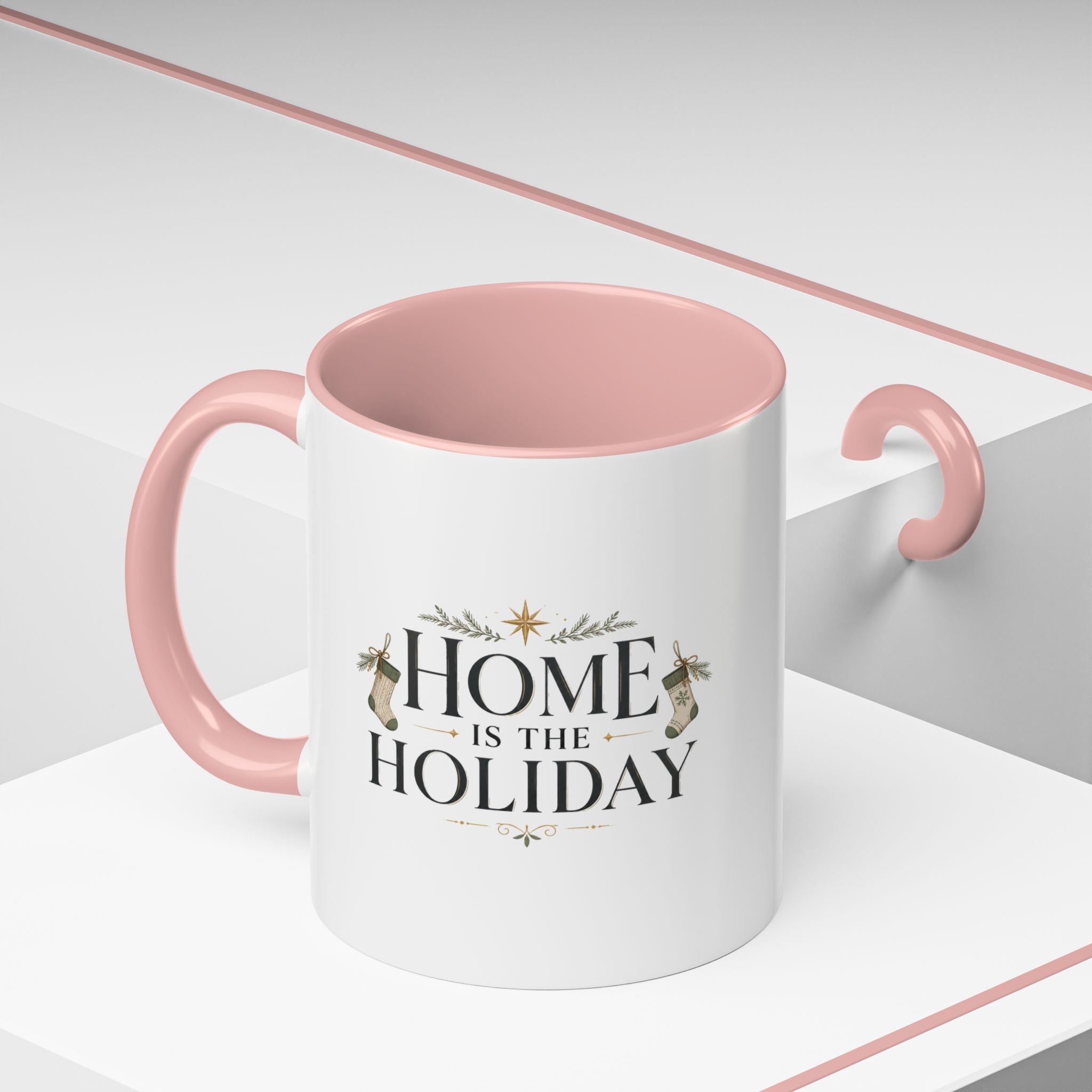Christmas Home Is the Holiday Coffee Mug — Christmas Holiday Accent Mug