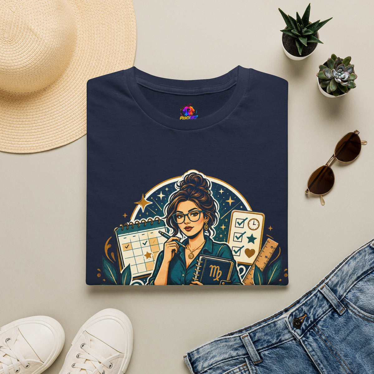 Virgo Planner T-Shirt — “Relax I Already Made A Plan For That” Astrological Tee