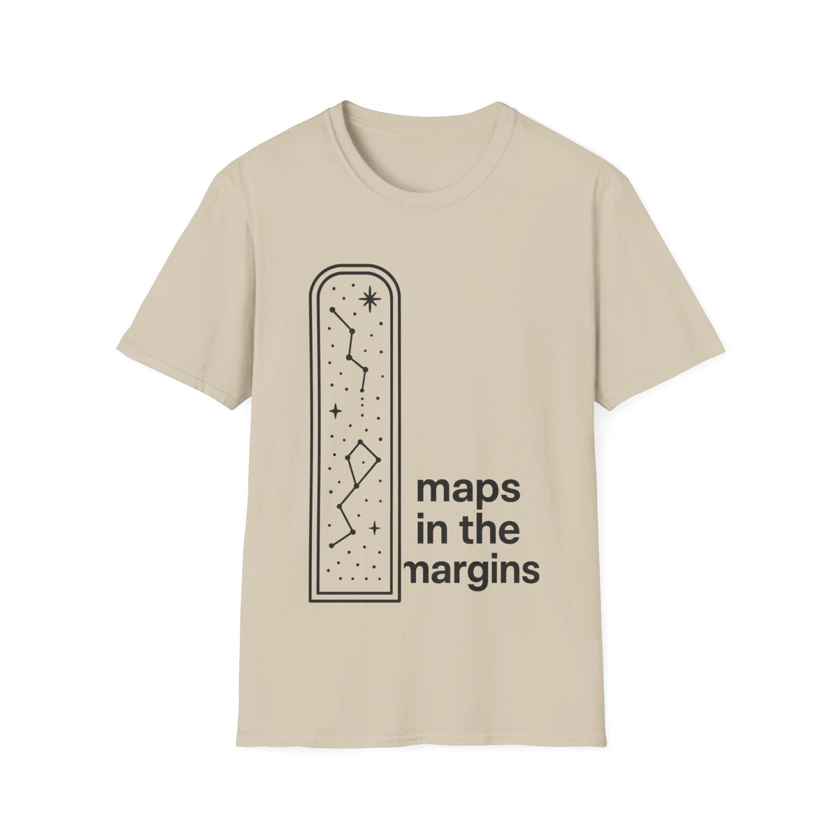 "Maps In The Margins" Travel Bookmark Tee | Minimalist Wanderlust Graphic T-Shirt - Trending Now - September 2026
