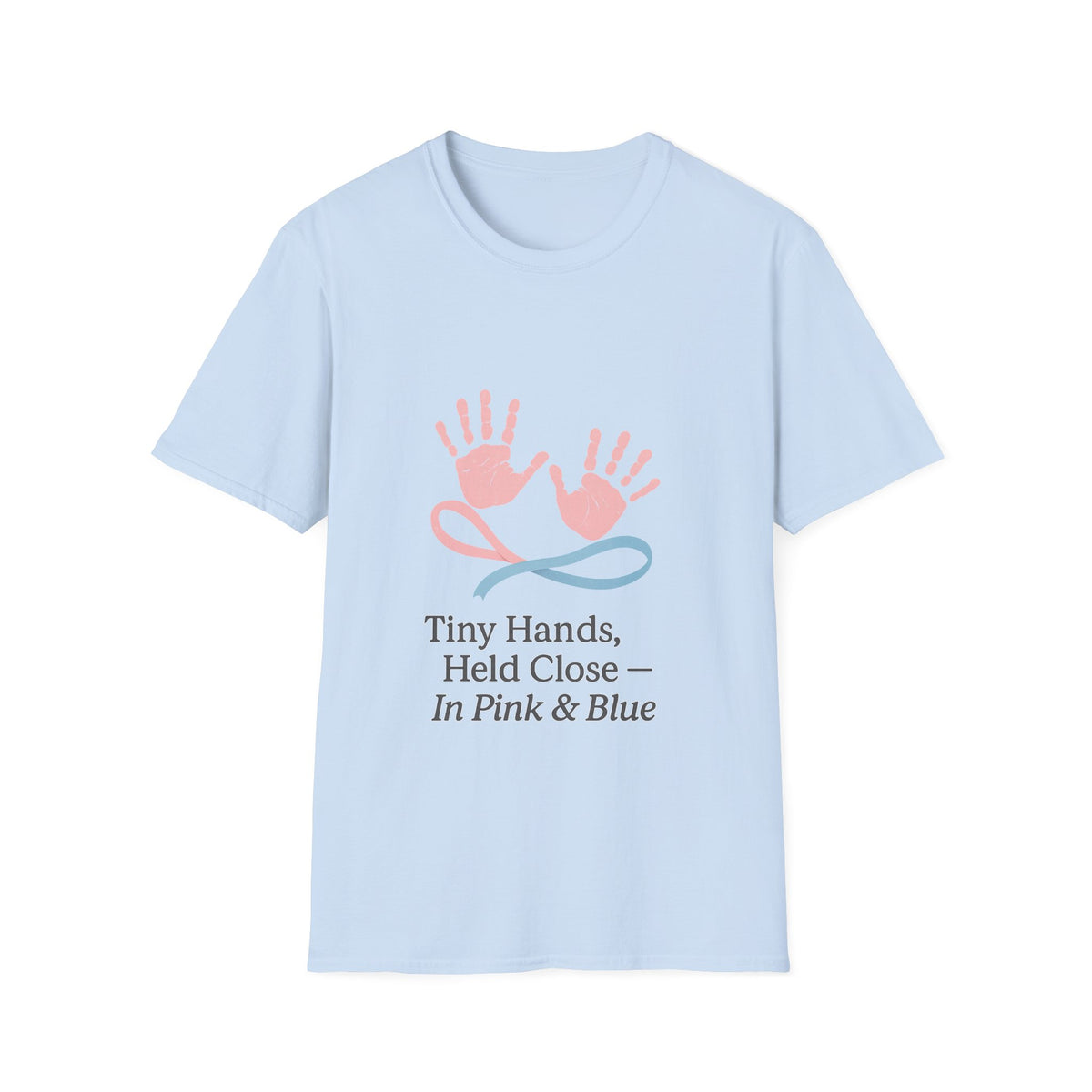Baby Hands Graphic T-Shirt — "Tiny Hands, Held Close in Pink & Blue" - Trending Now - October 2026